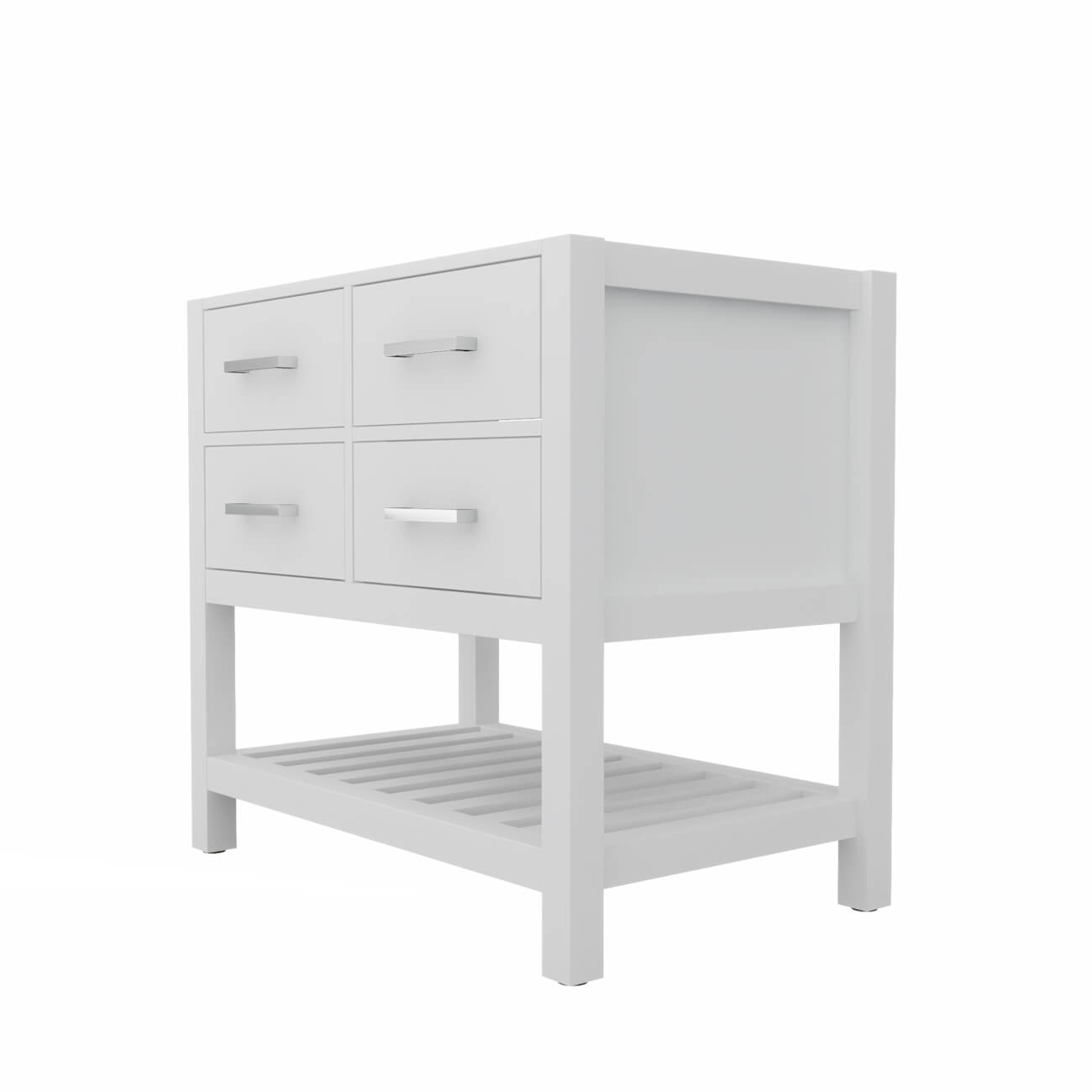 MAIDSTONE Holden 36 Inch Birch and Oak Console Vanity