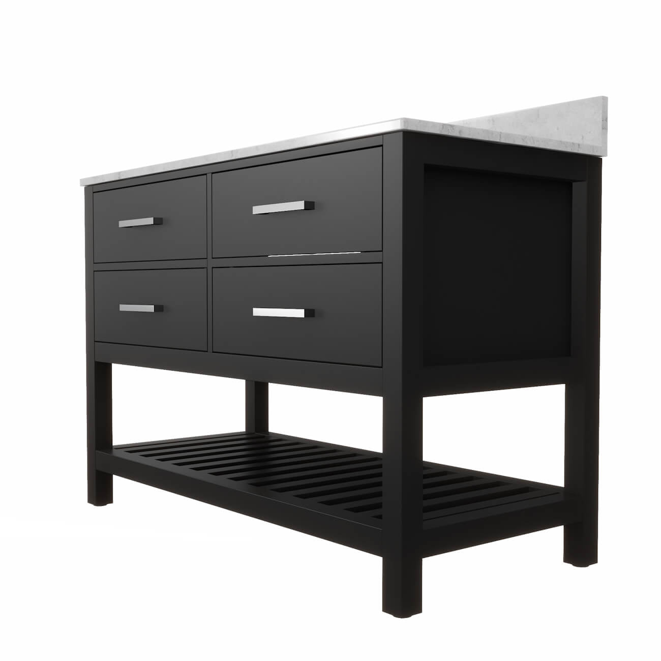 MAIDSTONE Holden 48 Inch Birch and Oak Console Vanity