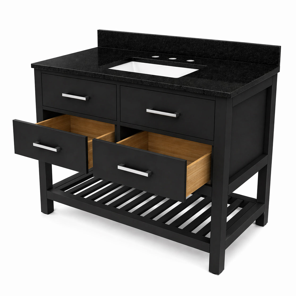 MAIDSTONE Holden 48 Inch Birch and Oak Console Vanity