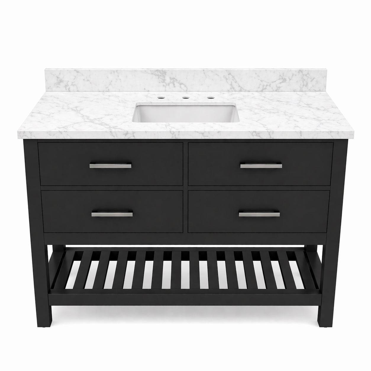 MAIDSTONE Holden 48 Inch Birch and Oak Console Vanity