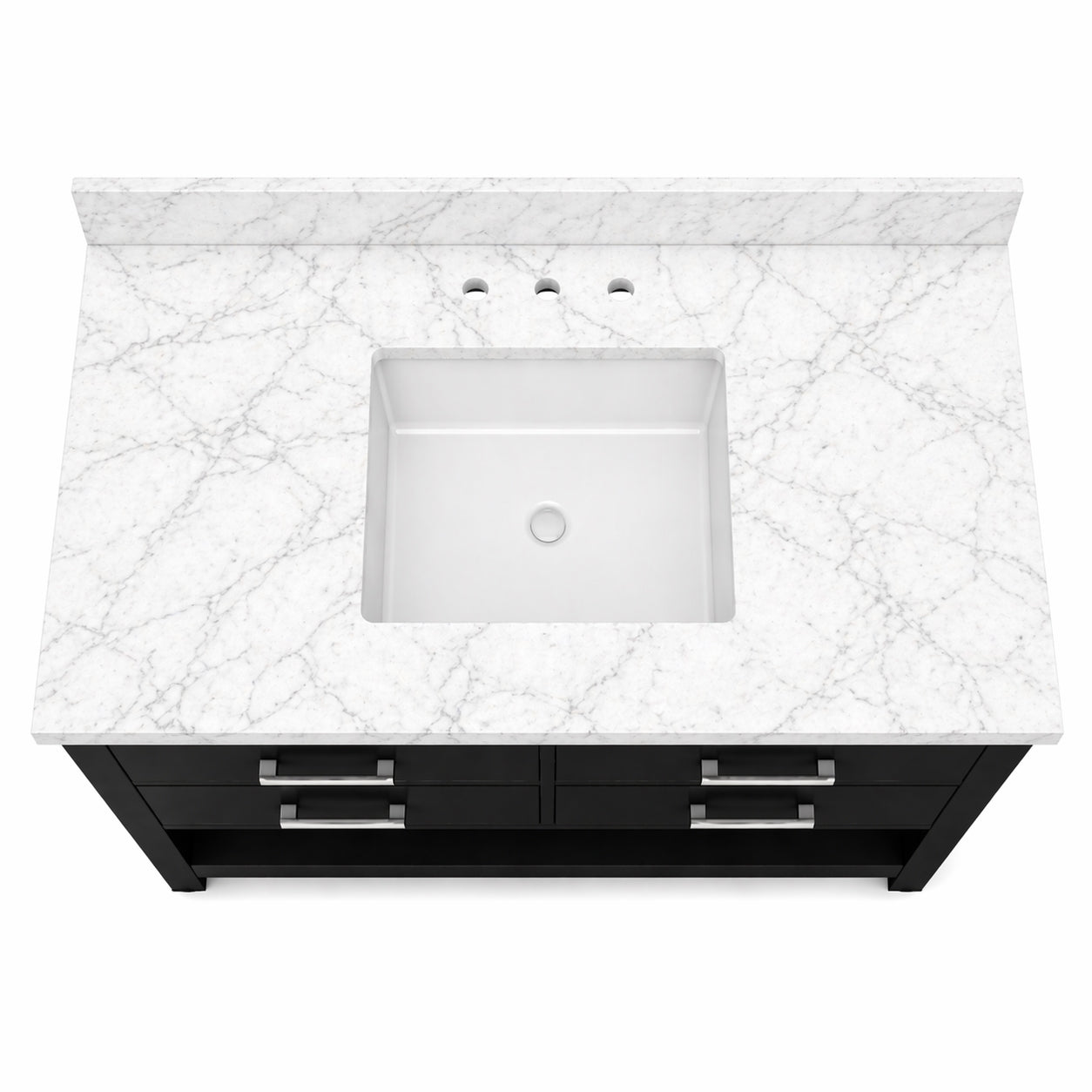 MAIDSTONE Holden 48 Inch Birch and Oak Console Vanity