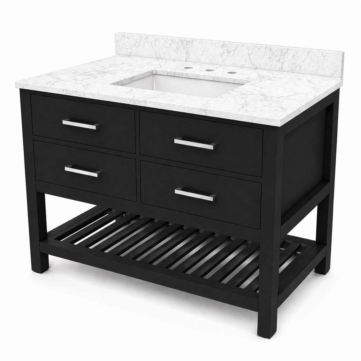 MAIDSTONE Holden 48 Inch Birch and Oak Console Vanity