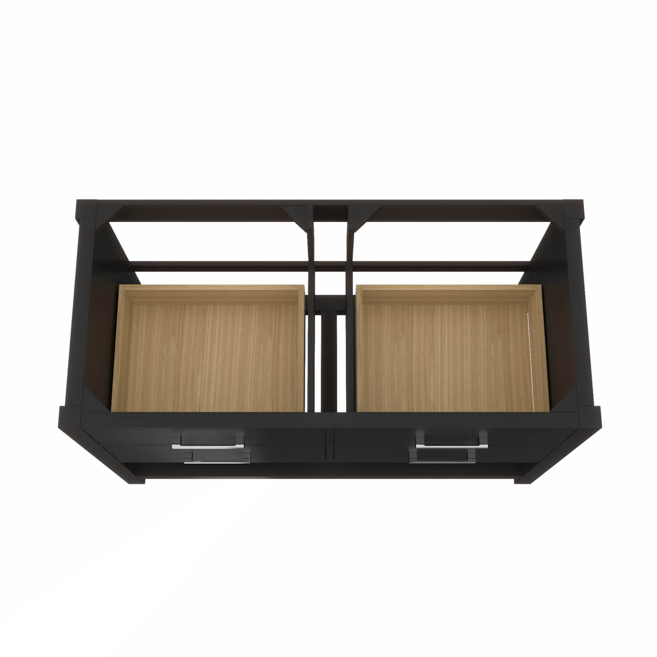 MAIDSTONE Holden 48 Inch Birch and Oak Console Vanity