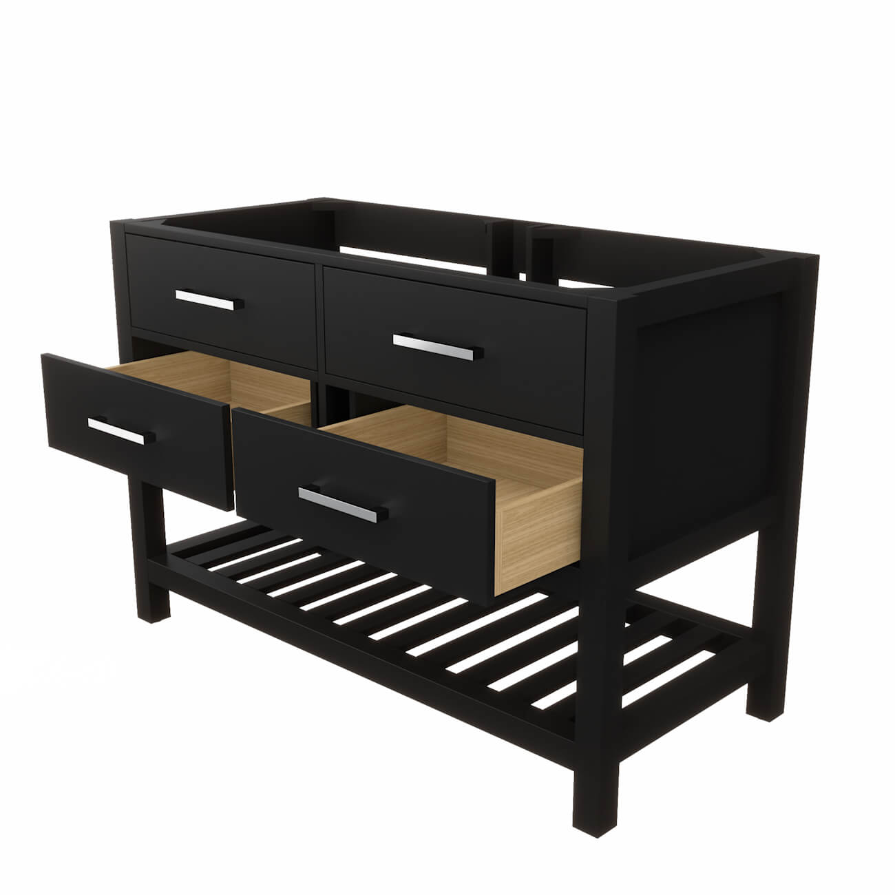 MAIDSTONE Holden 48 Inch Birch and Oak Console Vanity