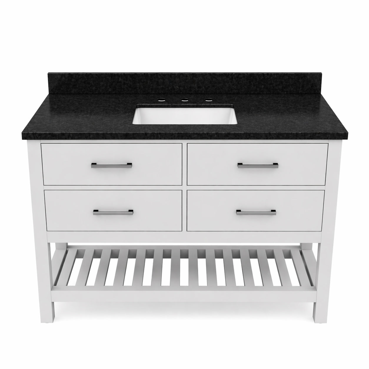 MAIDSTONE Holden 48 Inch Birch and Oak Console Vanity