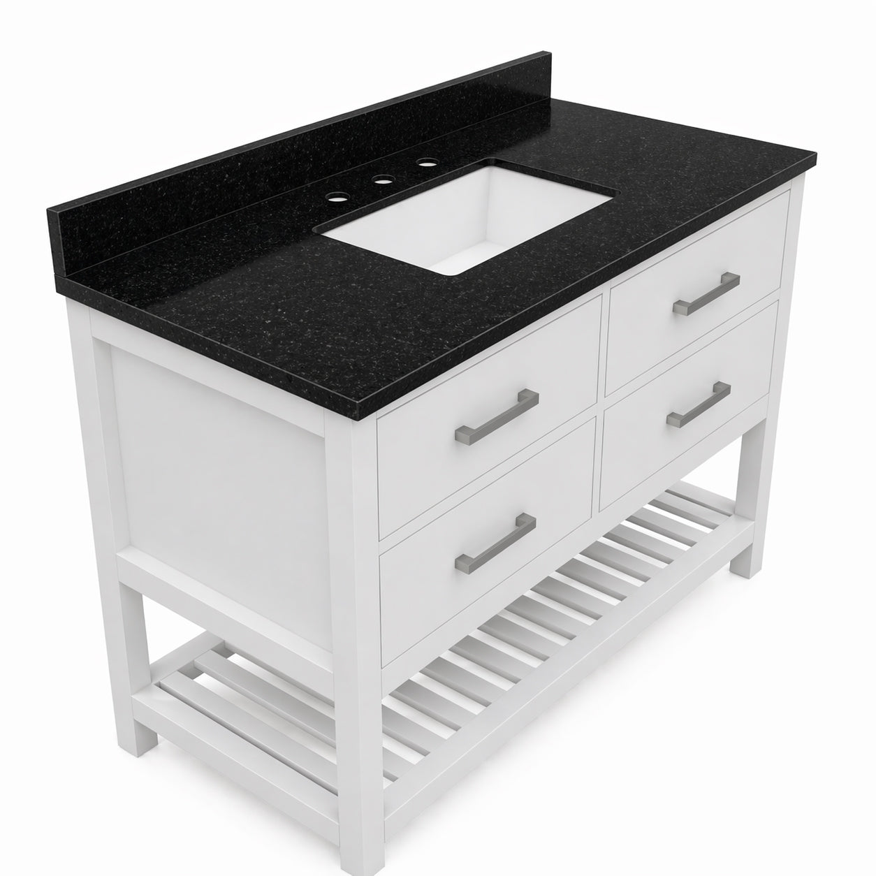 MAIDSTONE Holden 48 Inch Birch and Oak Console Vanity