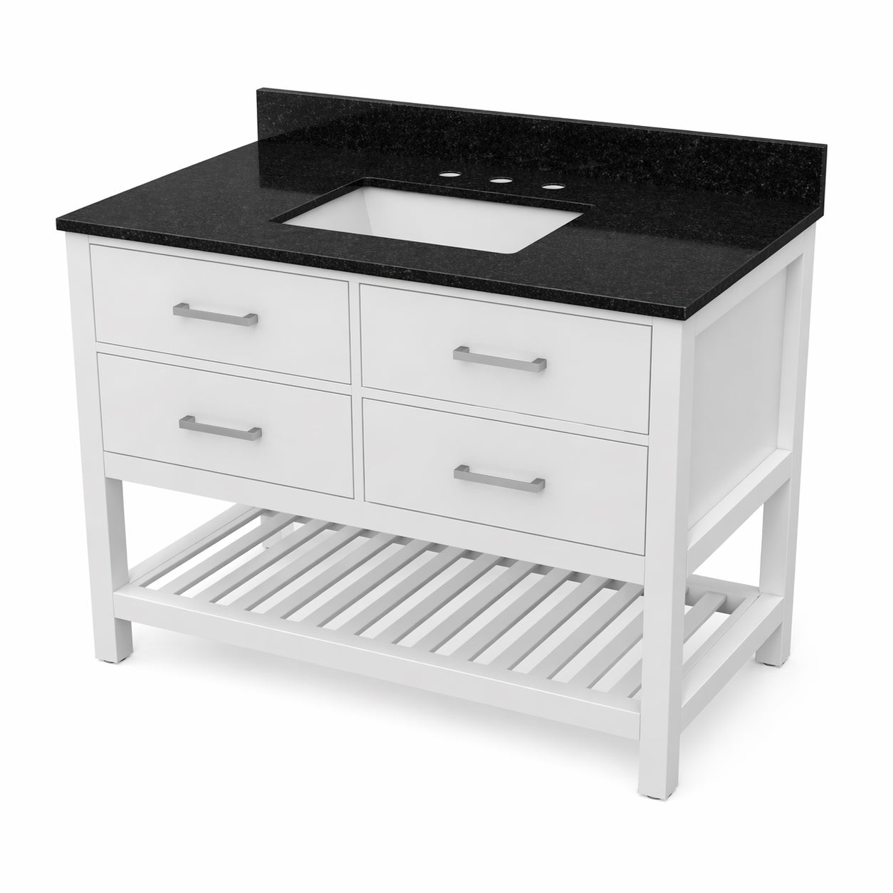 MAIDSTONE Holden 48 Inch Birch and Oak Console Vanity