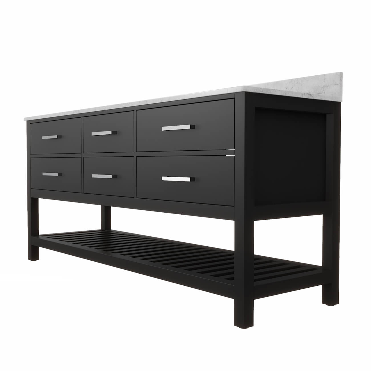 MAIDSTONE Holden 72 Inch Birch and Oak Console Vanity