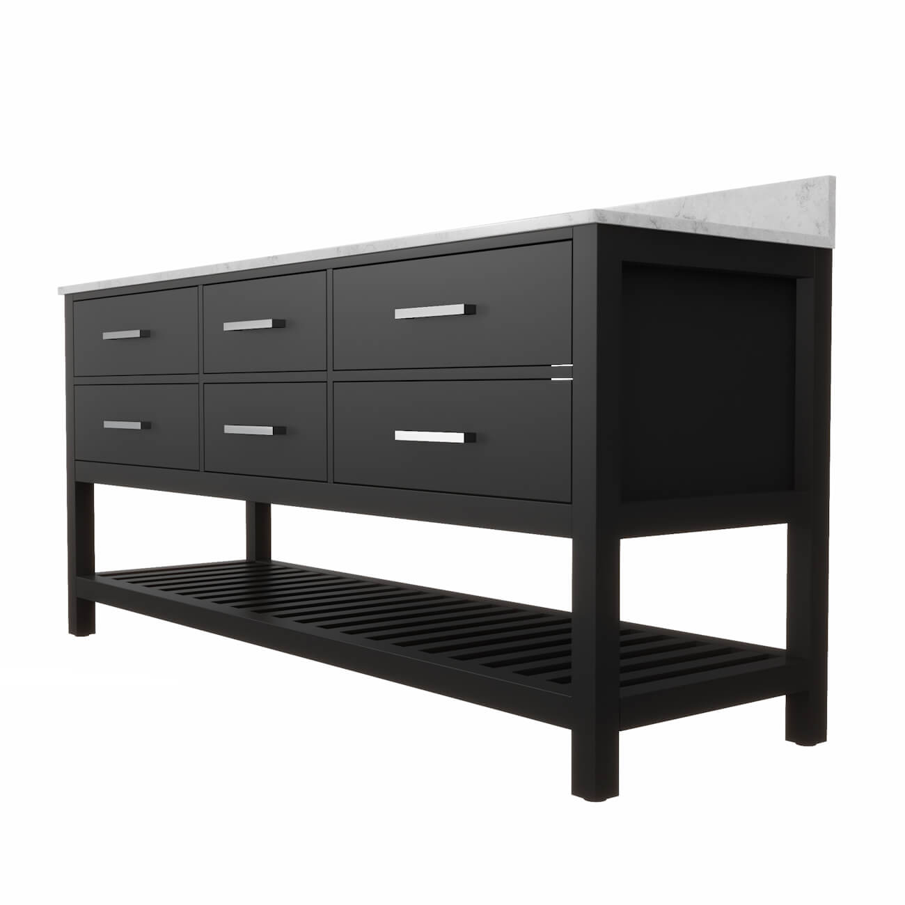 MAIDSTONE Holden 72 Inch Birch and Oak Console Vanity