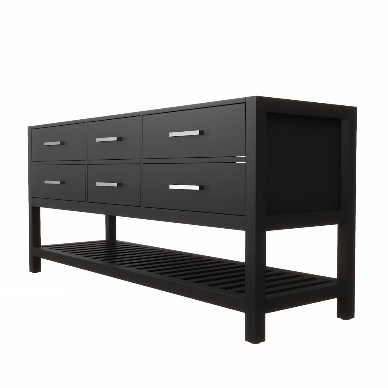 MAIDSTONE Holden 72 Inch Birch and Oak Console Vanity