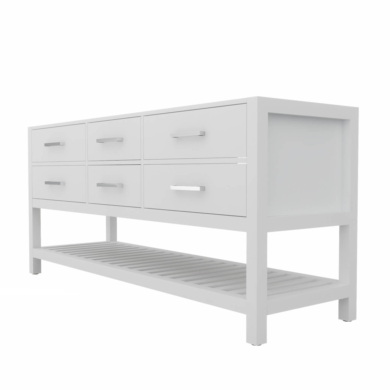 MAIDSTONE Holden 72 Inch Birch and Oak Console Vanity