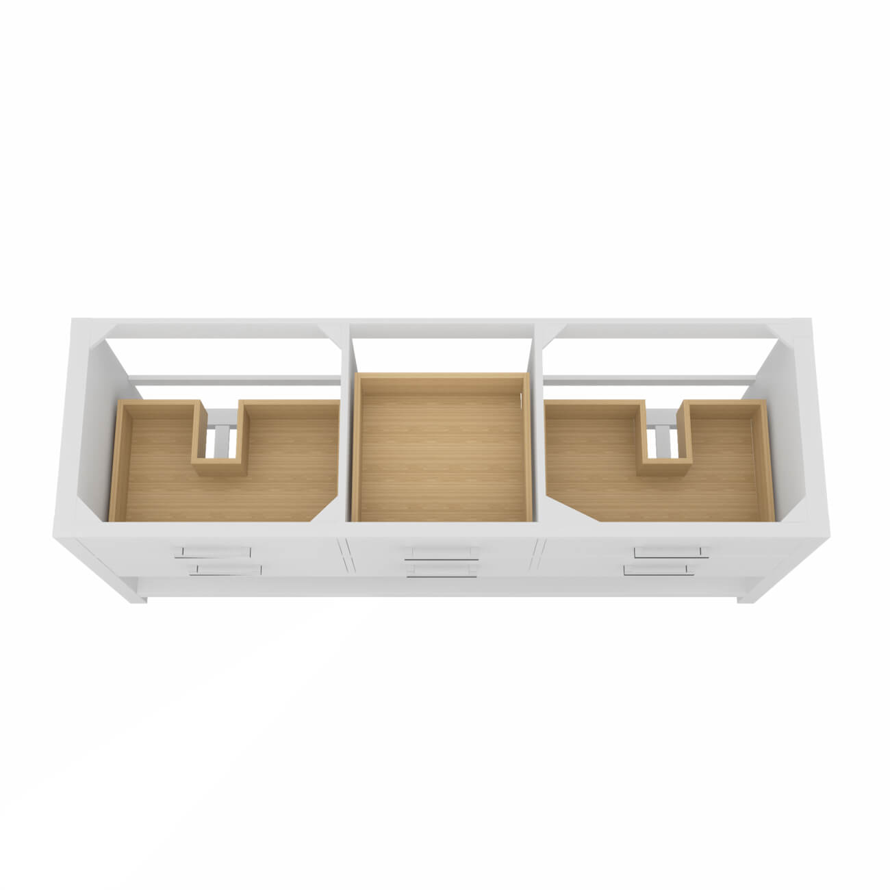 MAIDSTONE Holden 72 Inch Birch and Oak Console Vanity