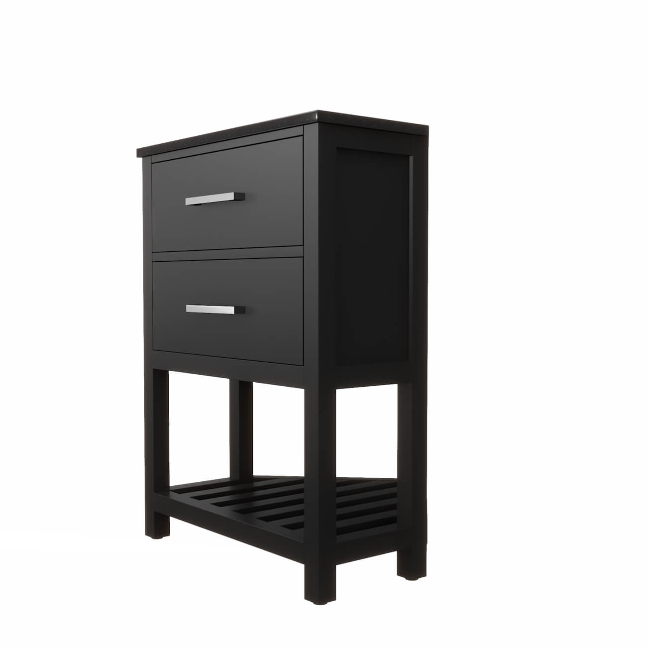 MAIDSTONE Holden 24 Inch Corner Oak Vanity