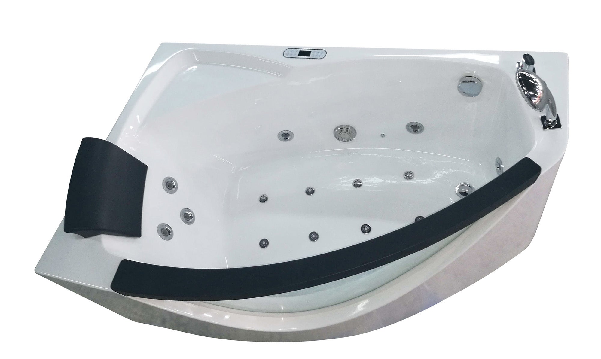 EAGO AM198ETL-R 5′ Acrylic Whirlpool Corner Bathtub with Glass Front