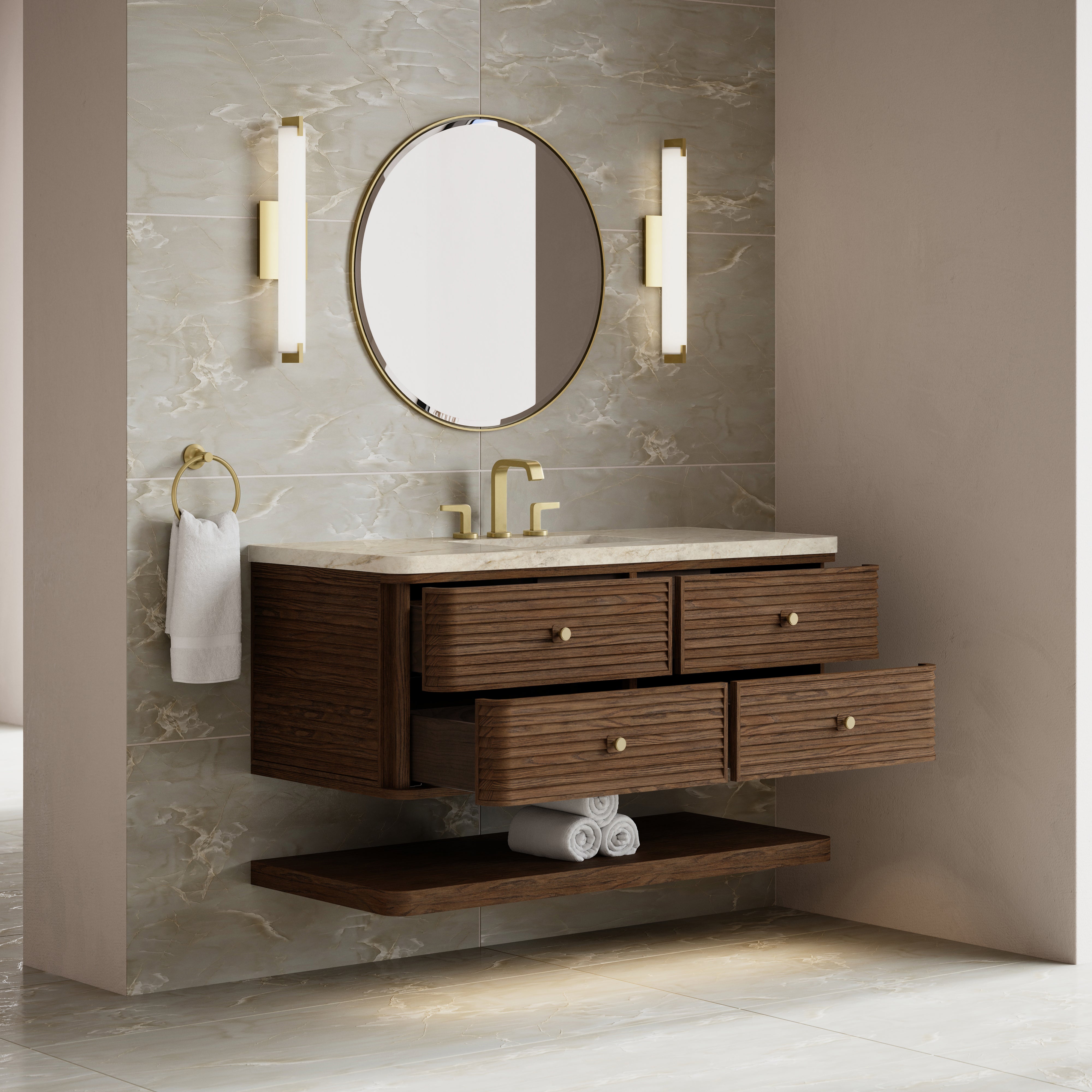 James Martin Allamari 48" Single Vanity in Sable with 3cm Countertop