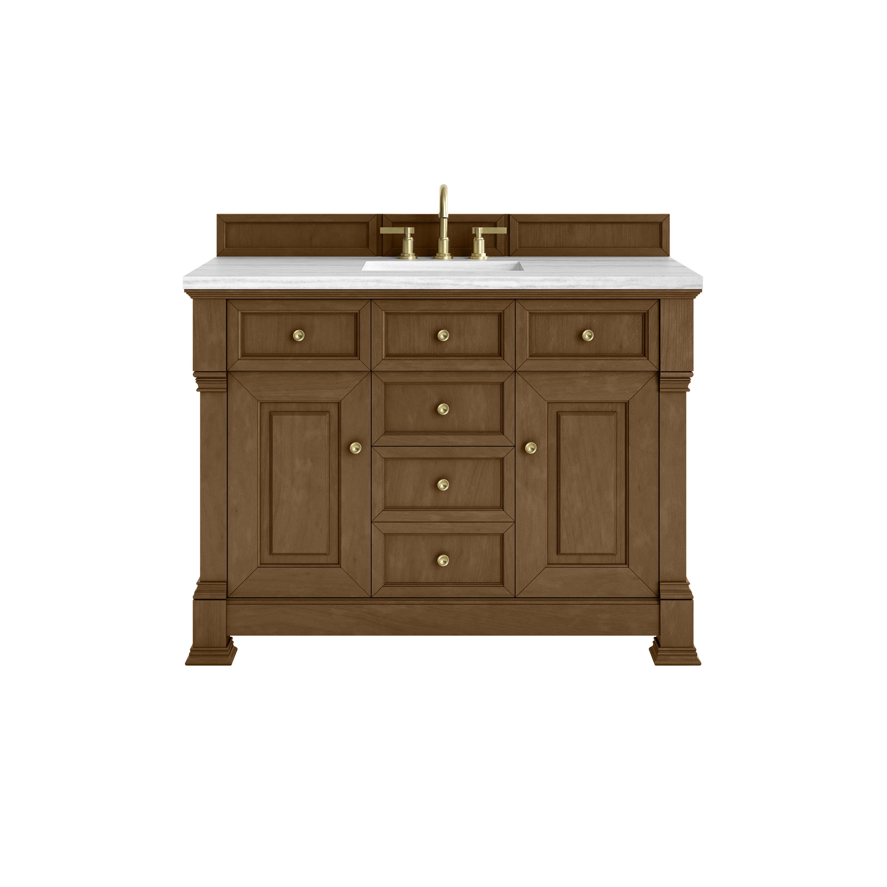 James Martin Brookfield 48" Single Vanity in Honey Oak with 3cm Countertop
