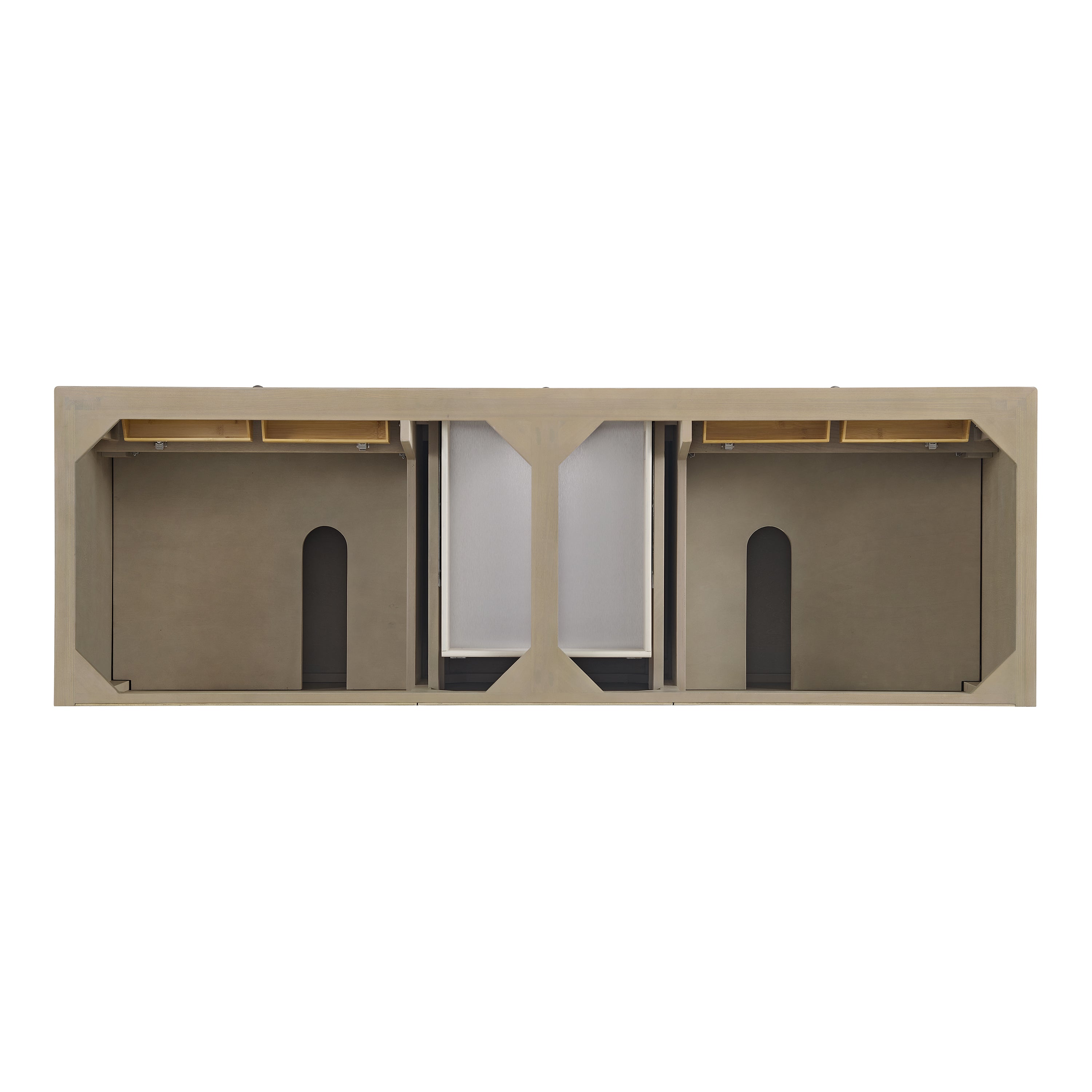 James Martin Lorelai 72" Double Vanity in Whitewashed Oak with 3cm Countertop