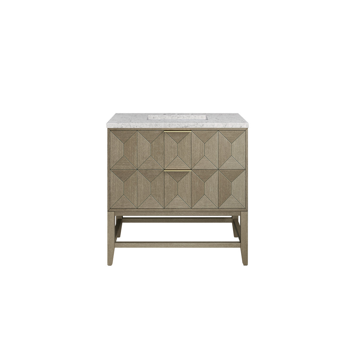 Emmeline 36" Single Vanity Cabinet, Pebble Oak