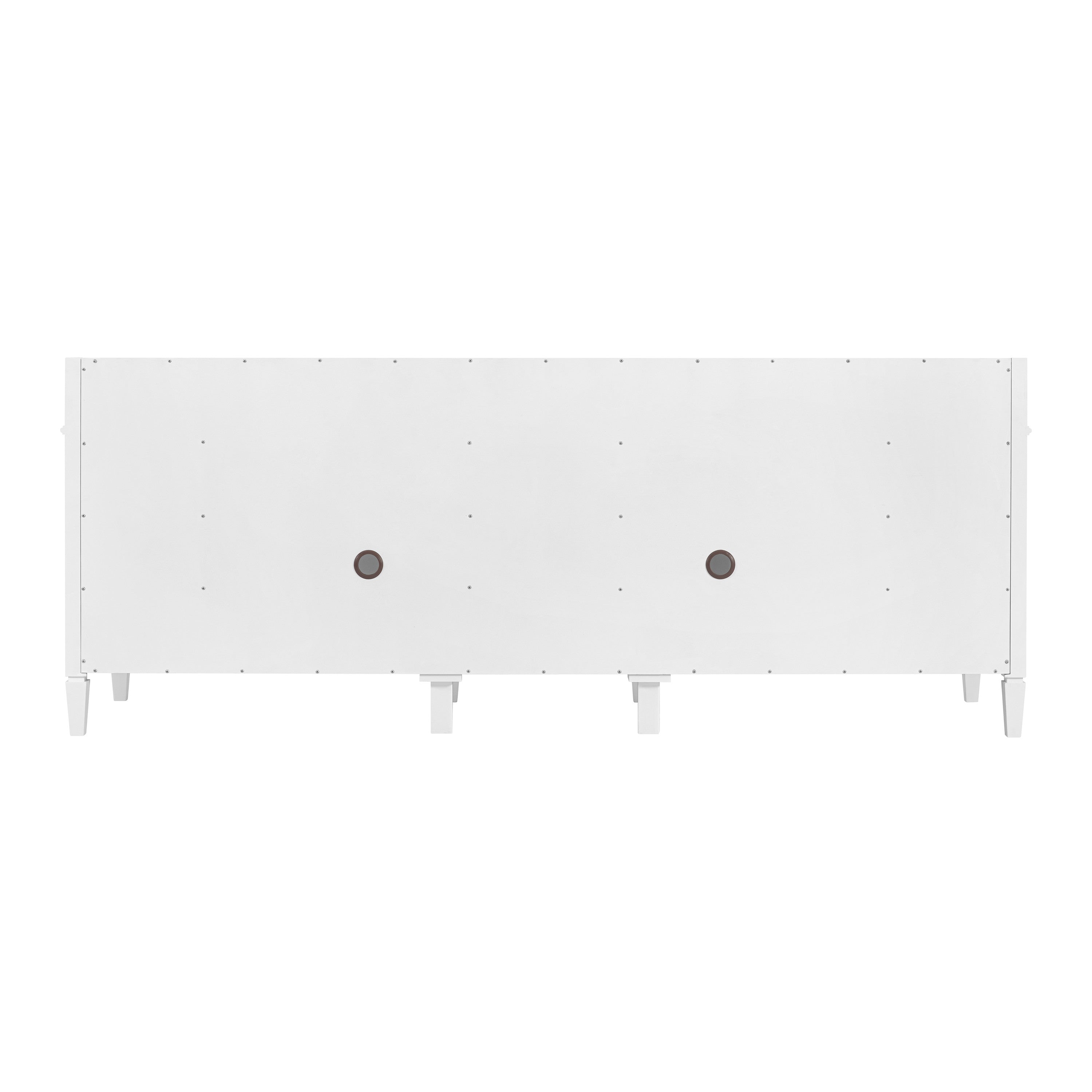 James Martin Brittany 84" Double Vanity in Bright White with 3cm Countertop