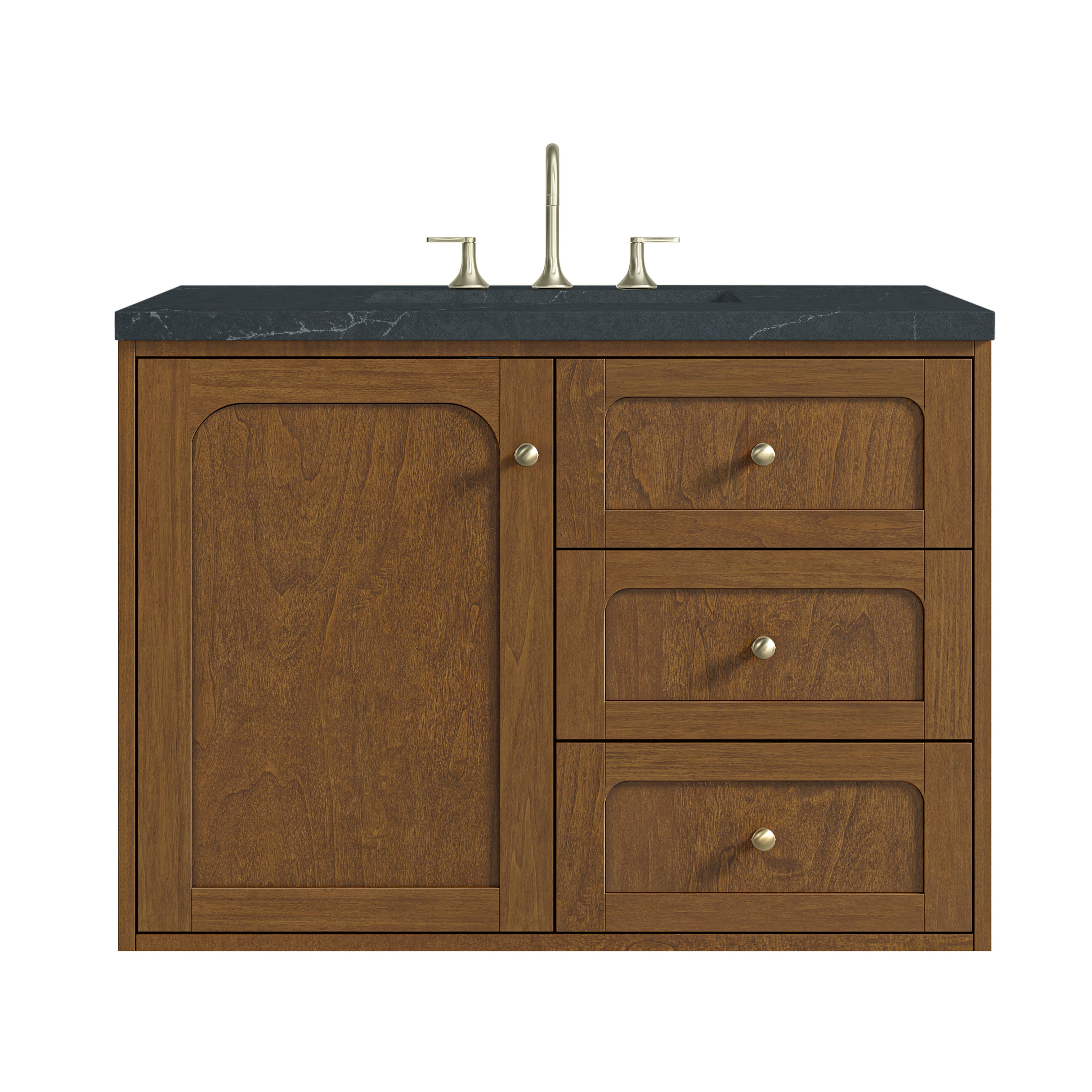James Martin Laurent 36" Single Vanity in Honey Oak with 3cm Countertop