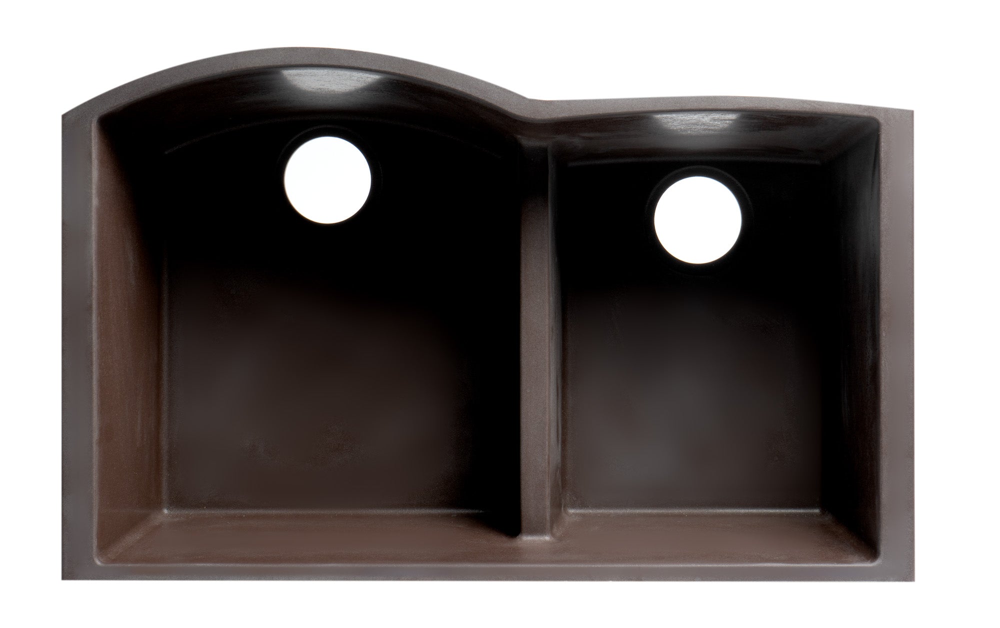 ALFI brand AB3320UM 33" Double Bowl Undermount Granite Composite Kitchen Sink