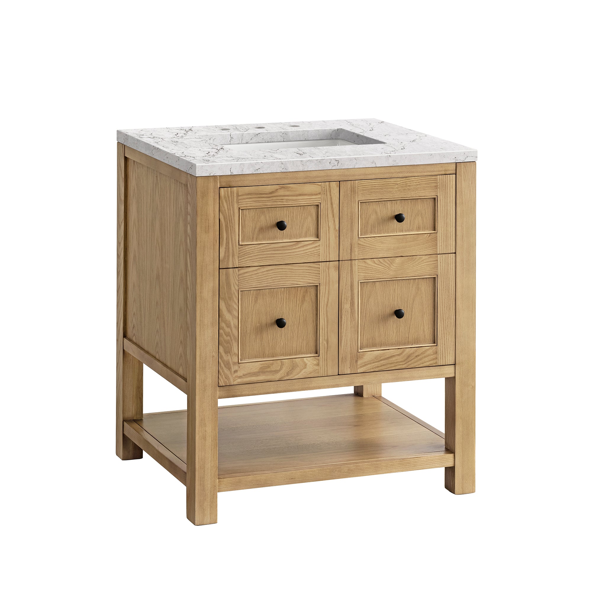 James Martin Breckenridge 30" Single Vanity in Light Natural Oak with 3cm Countertop