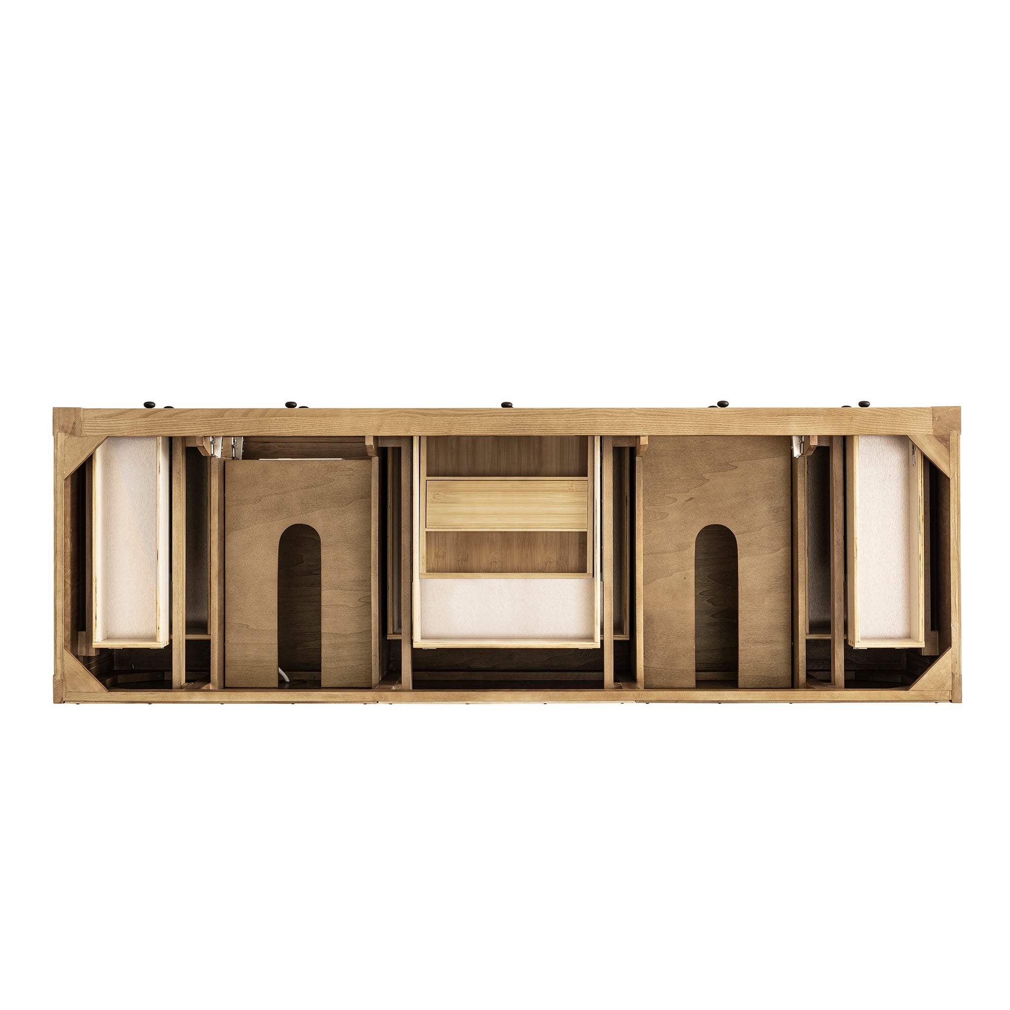 James Martin Breckenridge 72" Double Vanity in Light Natural Oak with 3cm Countertop and FreePower Wireless Charger