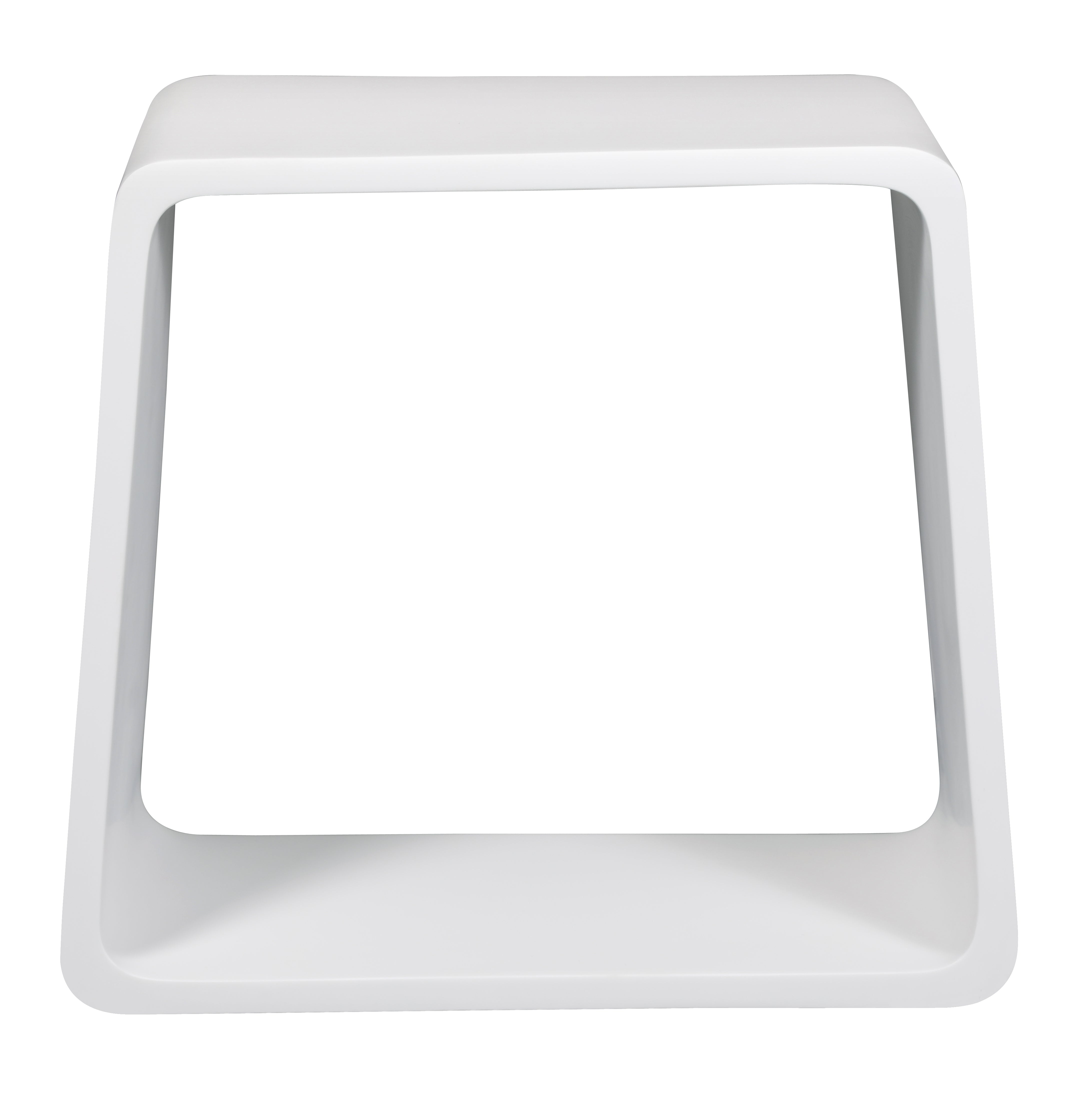 ALFI brand  ABST55 White Matte Solid Surface Resin Bathroom / Shower Stool