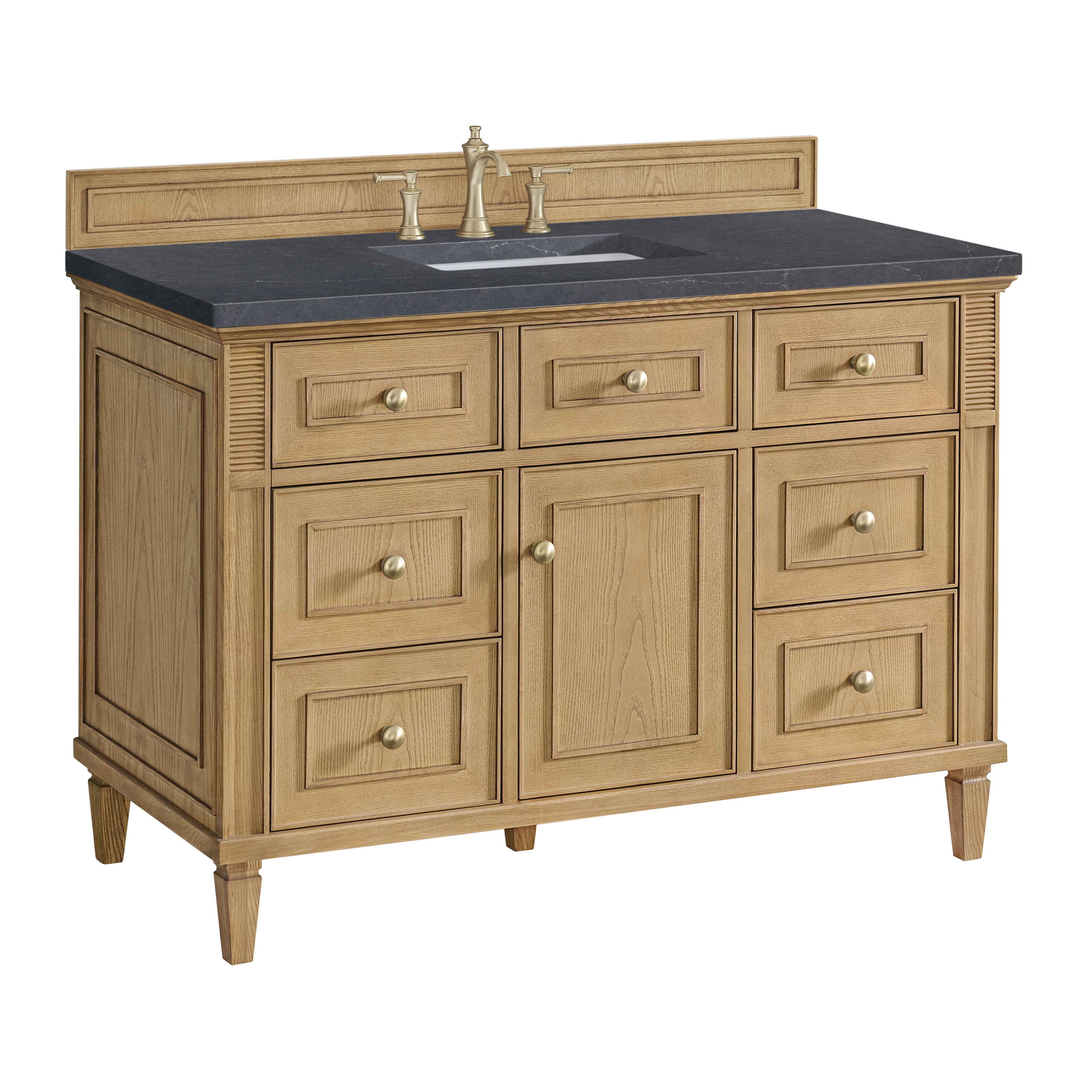 James Martin Lorelai 48" Single Vanity in Light Natural Oak with 3cm Countertop