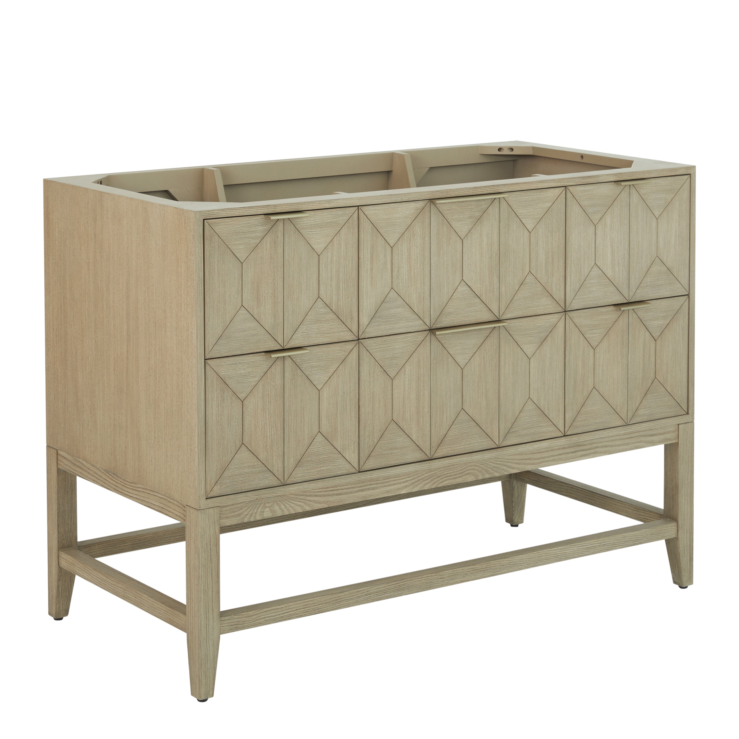 James Martin Emmeline 48" Single Vanity in Pebble Oak with 3cm Countertop