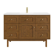 James Martin Laurent 48" Single Vanity in Honey Oak with 3cm Countertop
