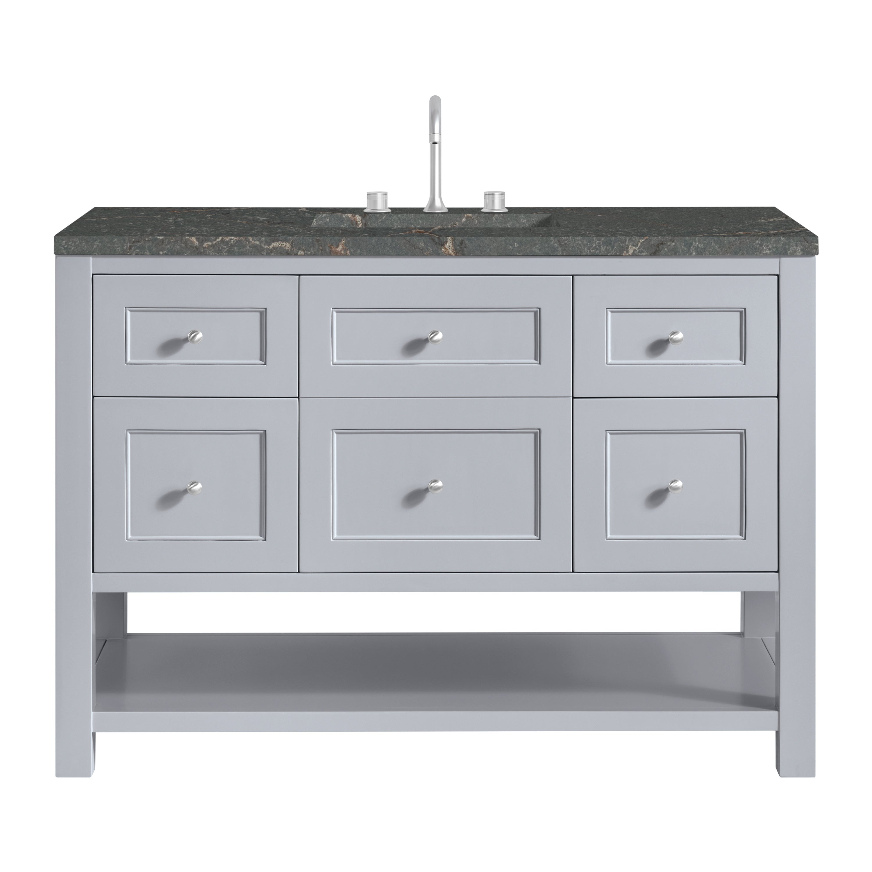 James Martin Breckenridge 48" Single Vanity in Serenity Blue with 3cm Countertop