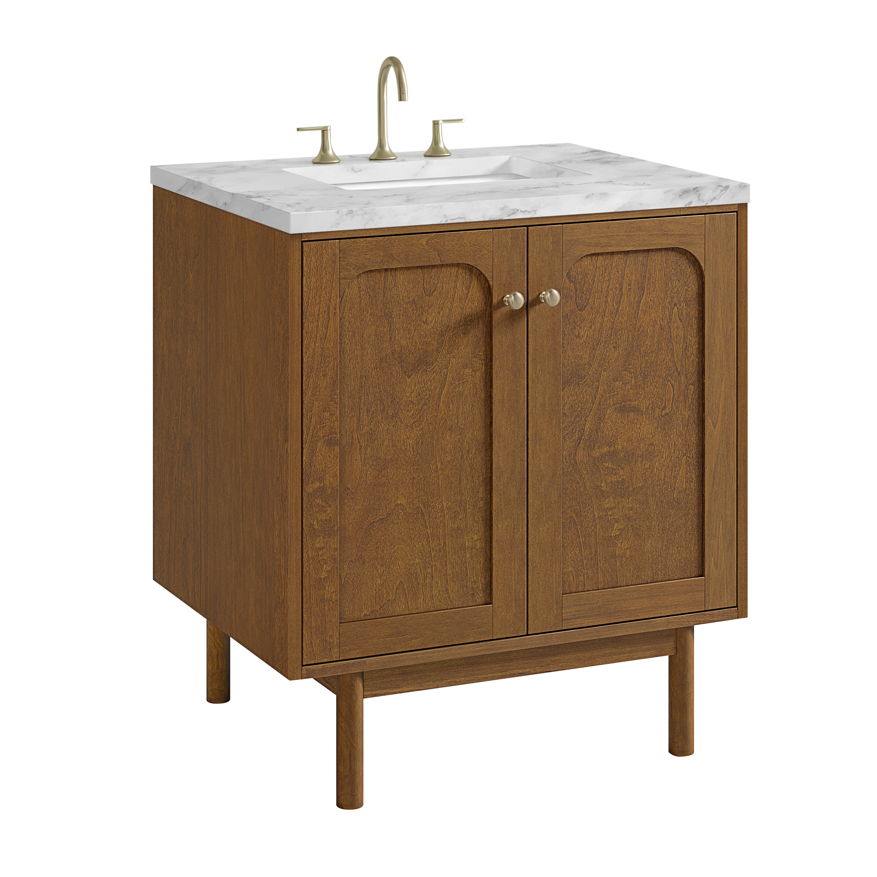 James Martin Laurent 30" Single Vanity in Honey Oak with 3cm Countertop