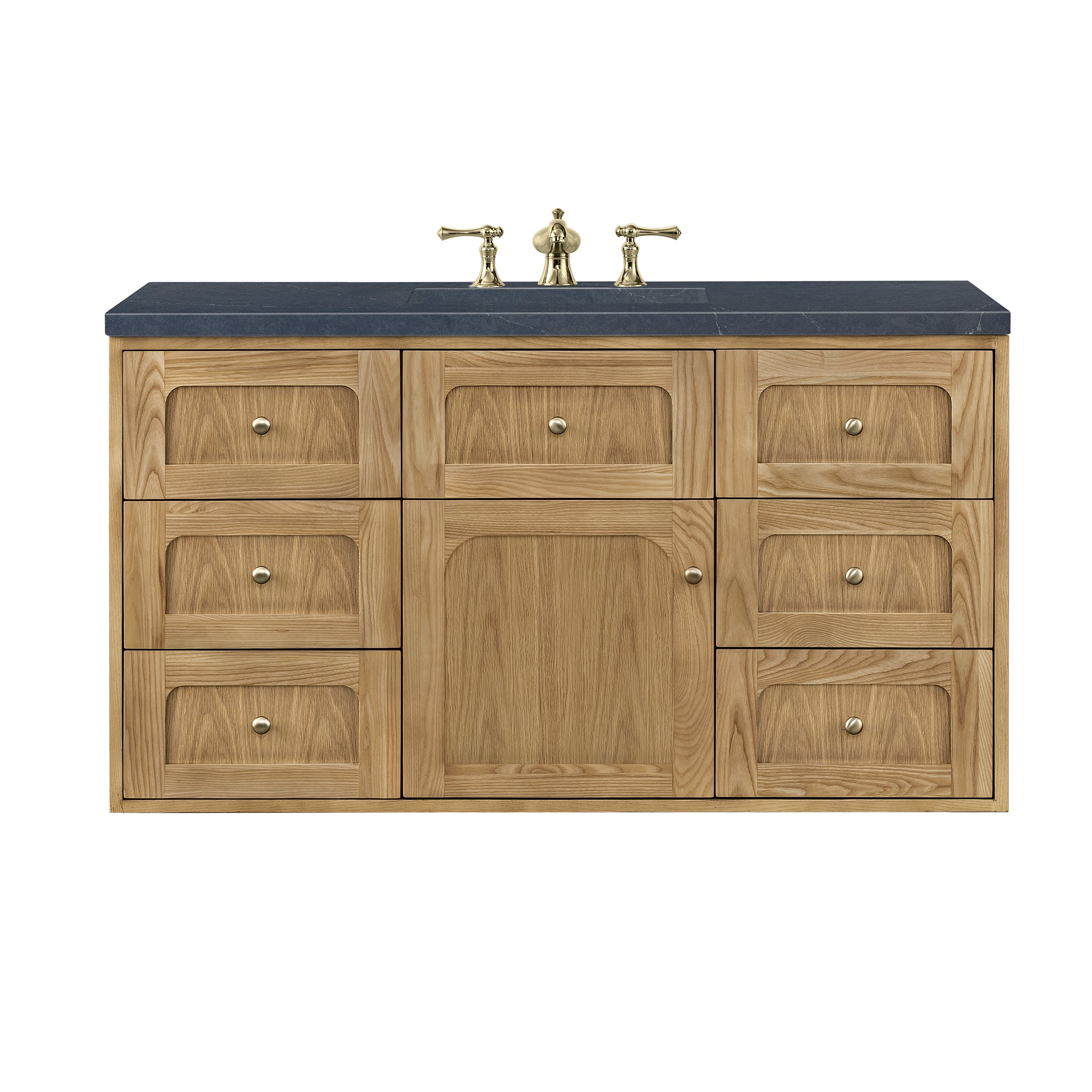 James Martin Laurent 48" Single Vanity in Light Natural Oak with 3cm Countertop