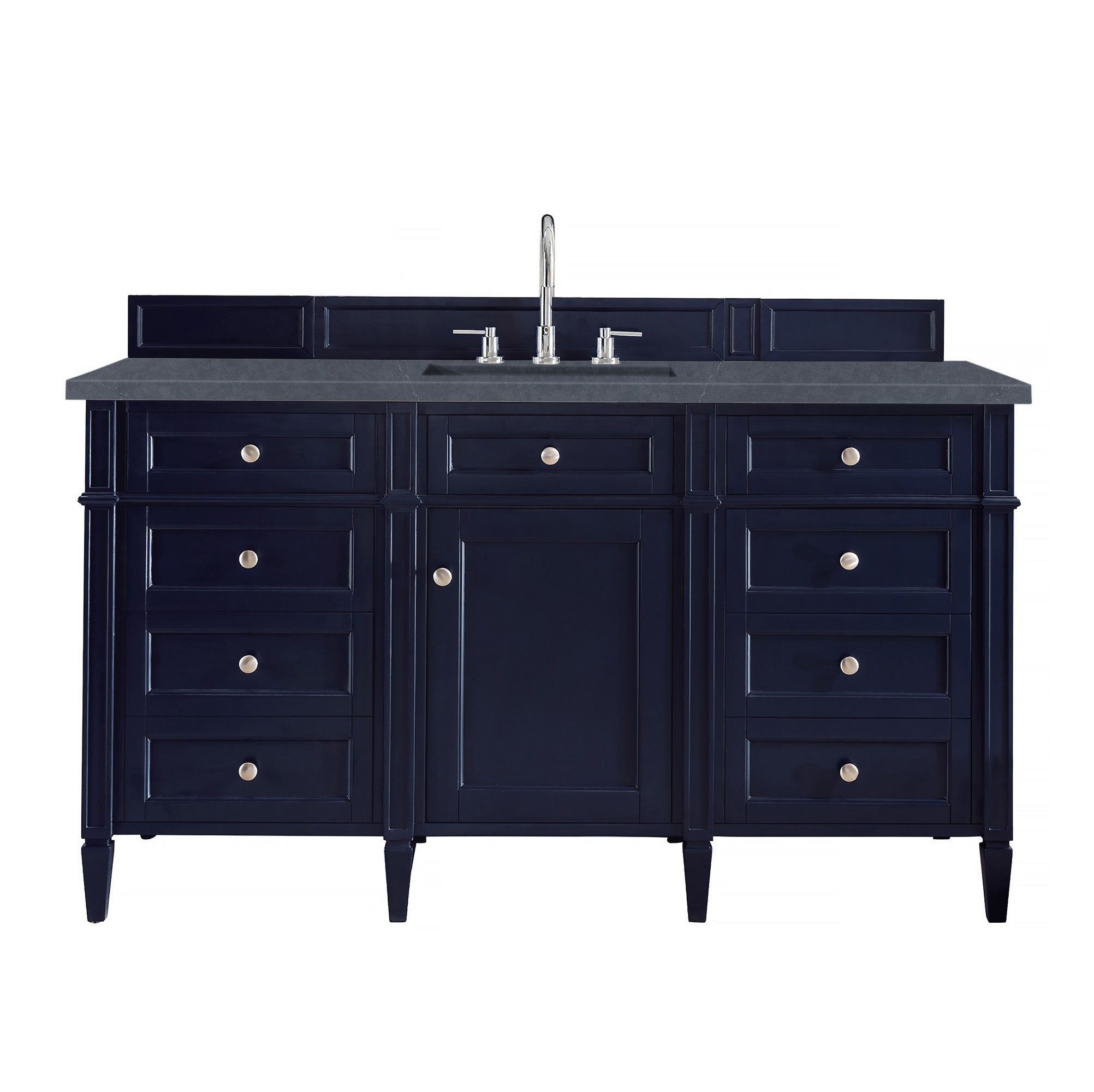 James Martin Brittany 60" Single Vanity in Victory Bleu with 3cm Countertop