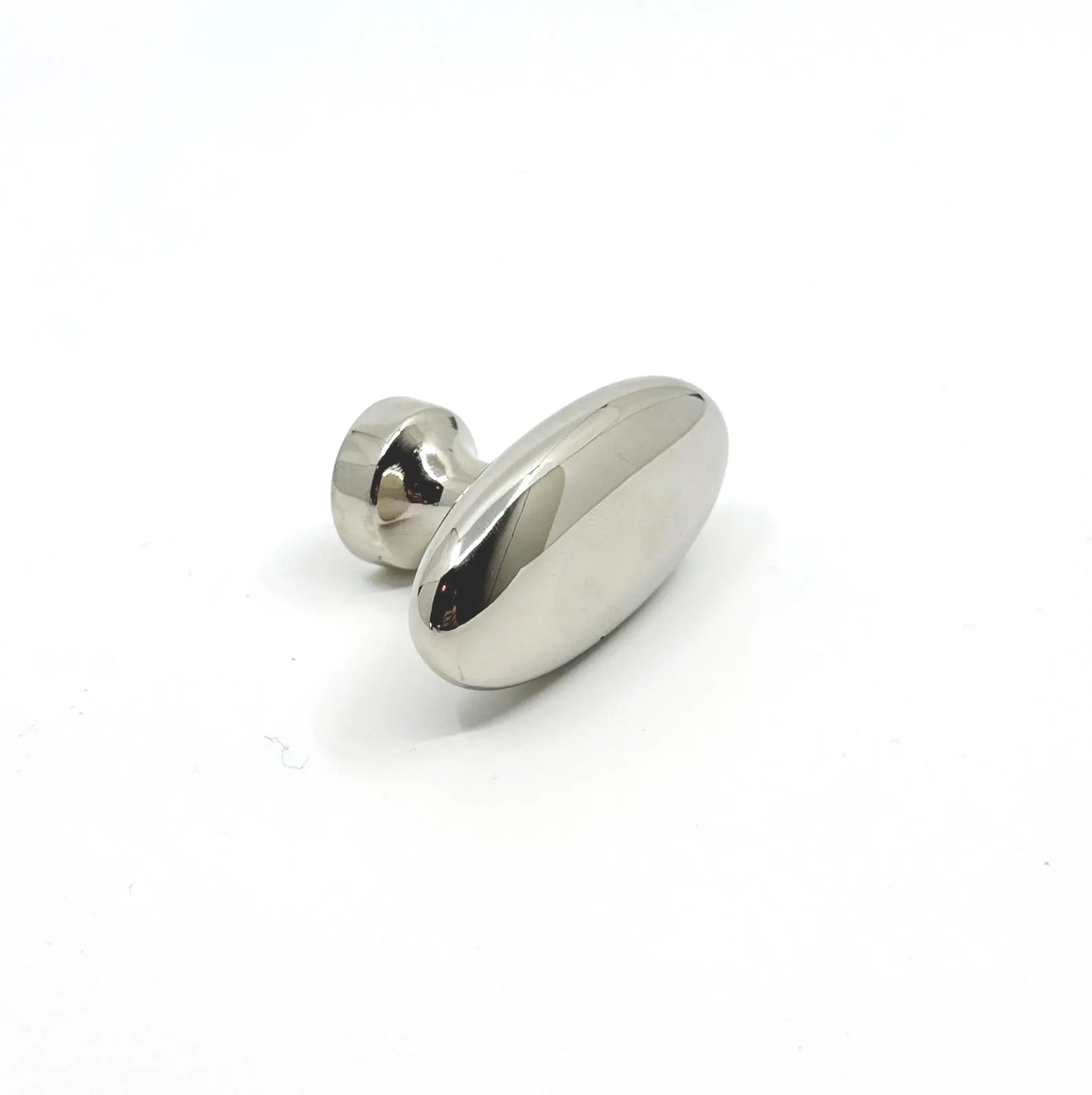 Polished Nickel "Baron" Cup Pull and Knobs
