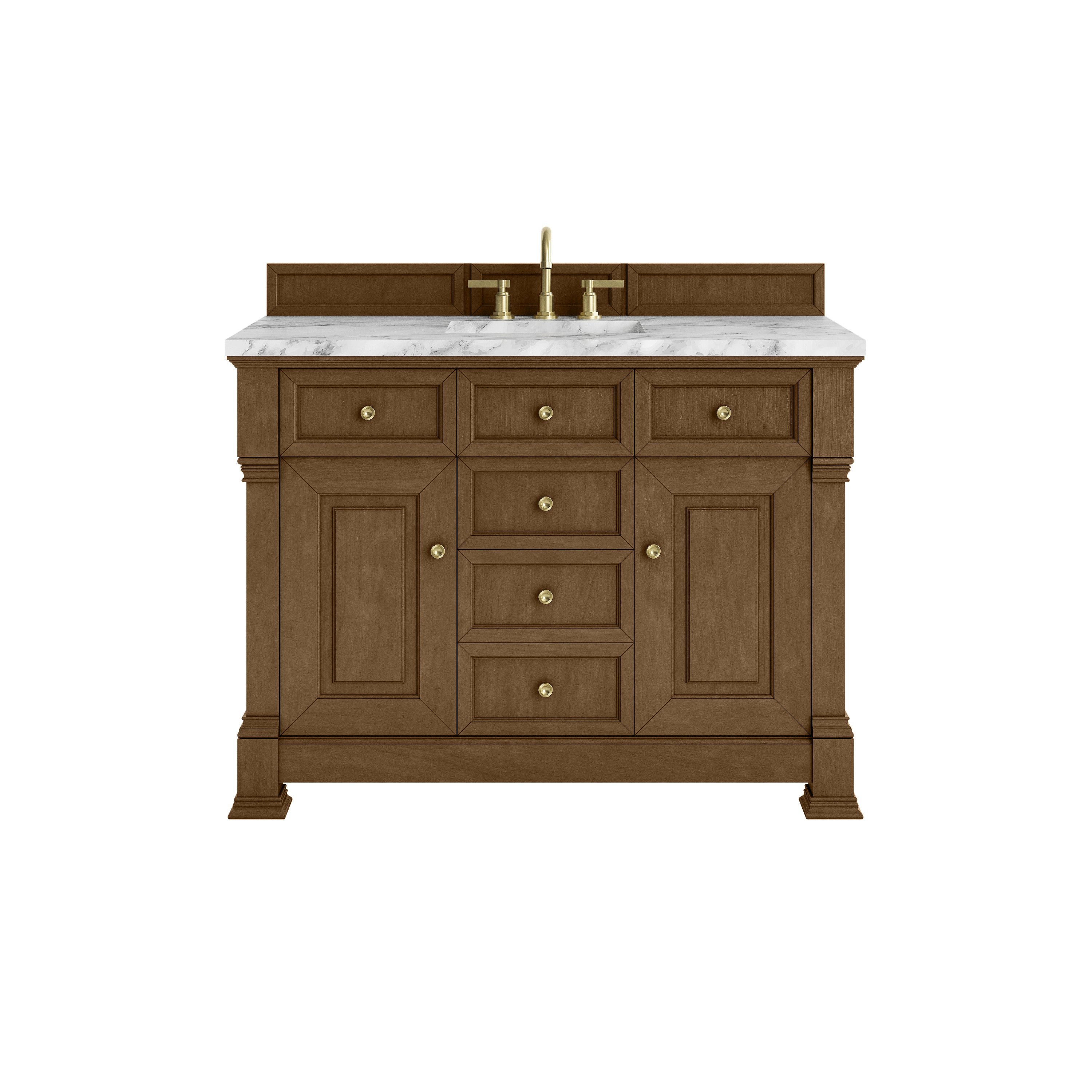 James Martin Brookfield 48" Single Vanity in Honey Oak with 3cm Countertop
