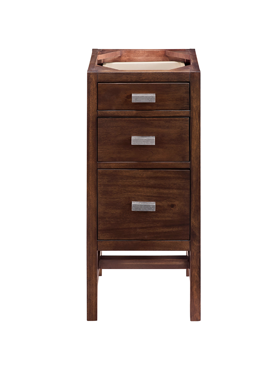James Martin Addison 15" Base Cabinet Mid-Century Acacia with 3cm Countertop