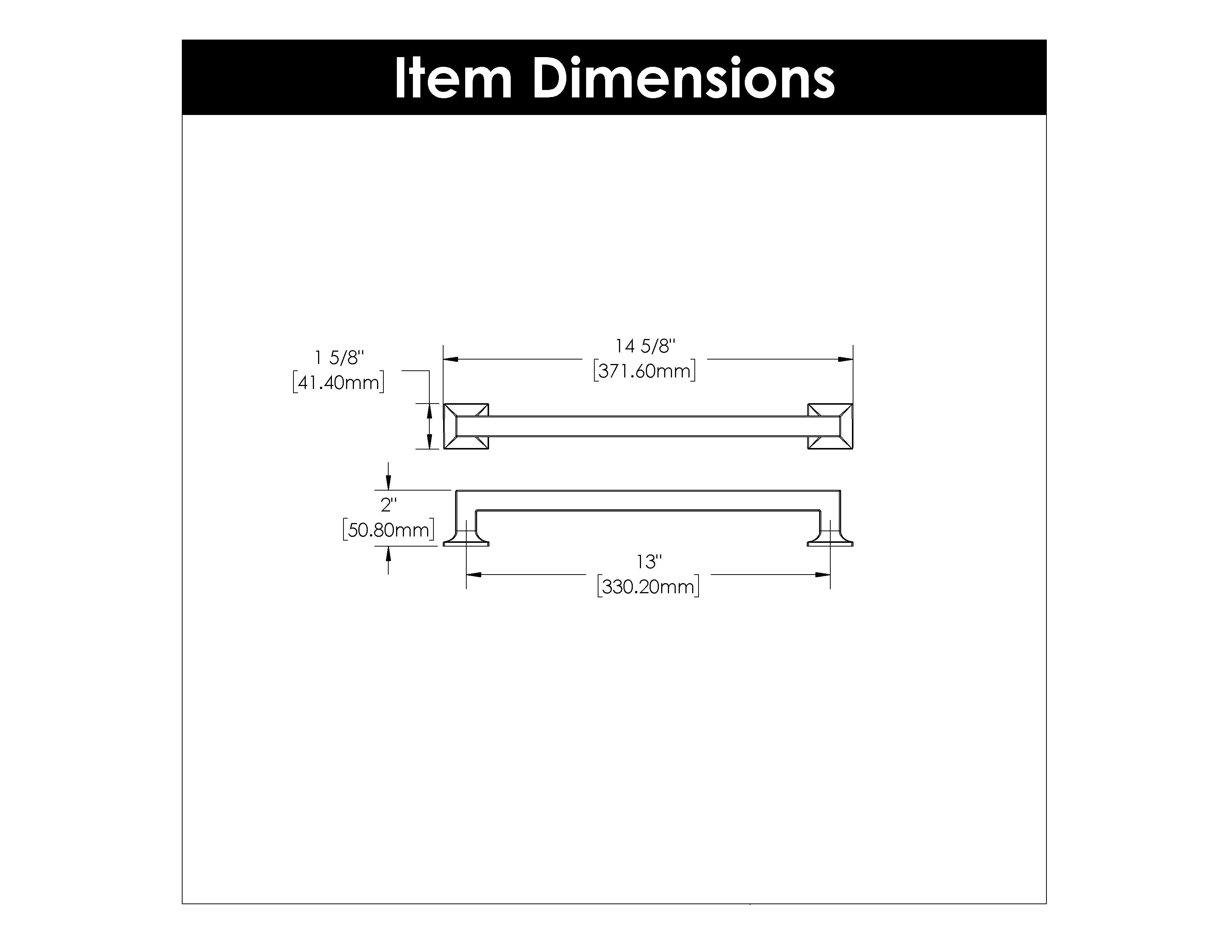 Hickory P3016, 13 Inch Center to Center Studio Appliance Pull