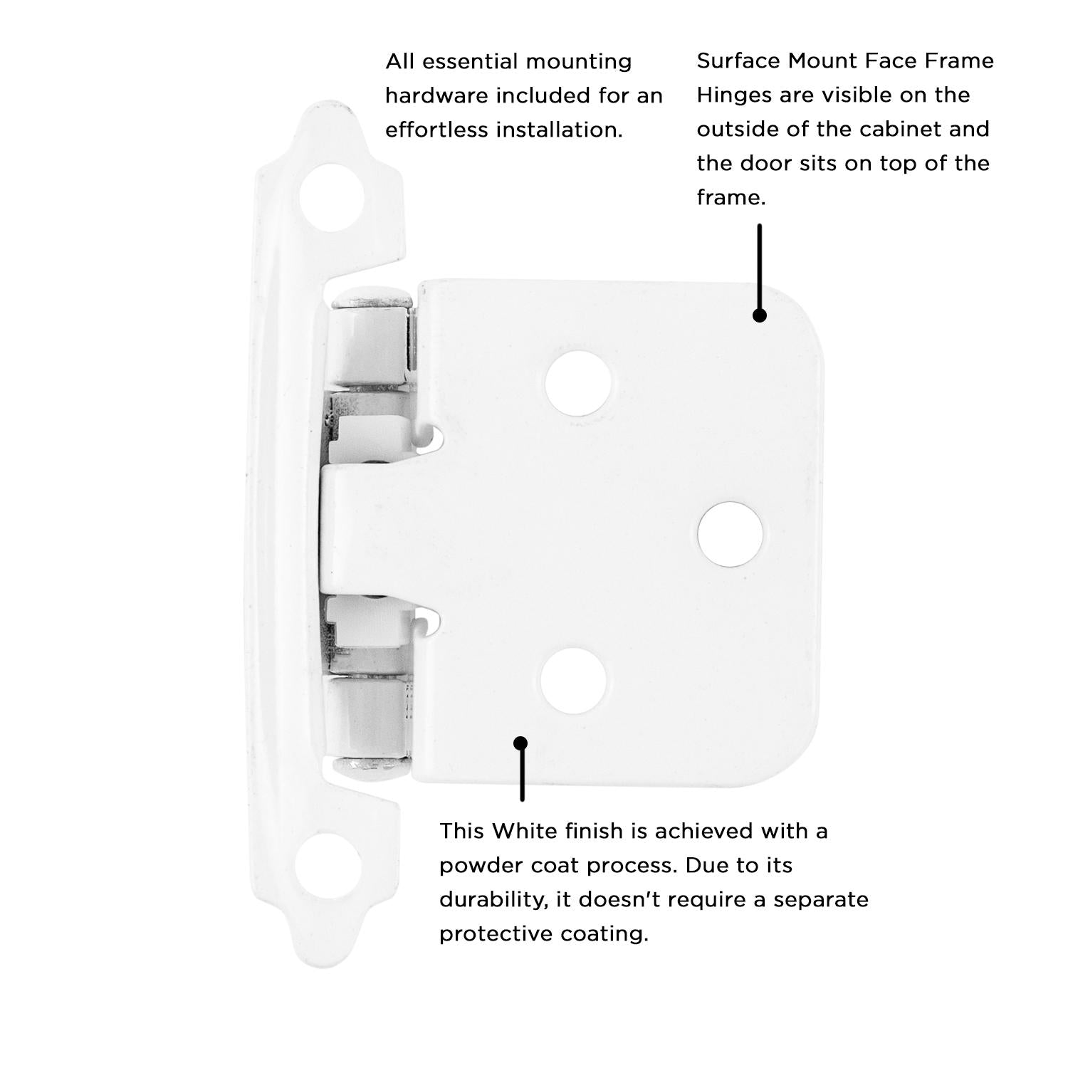 Hickory P144, Surface Self-Closing Hinge