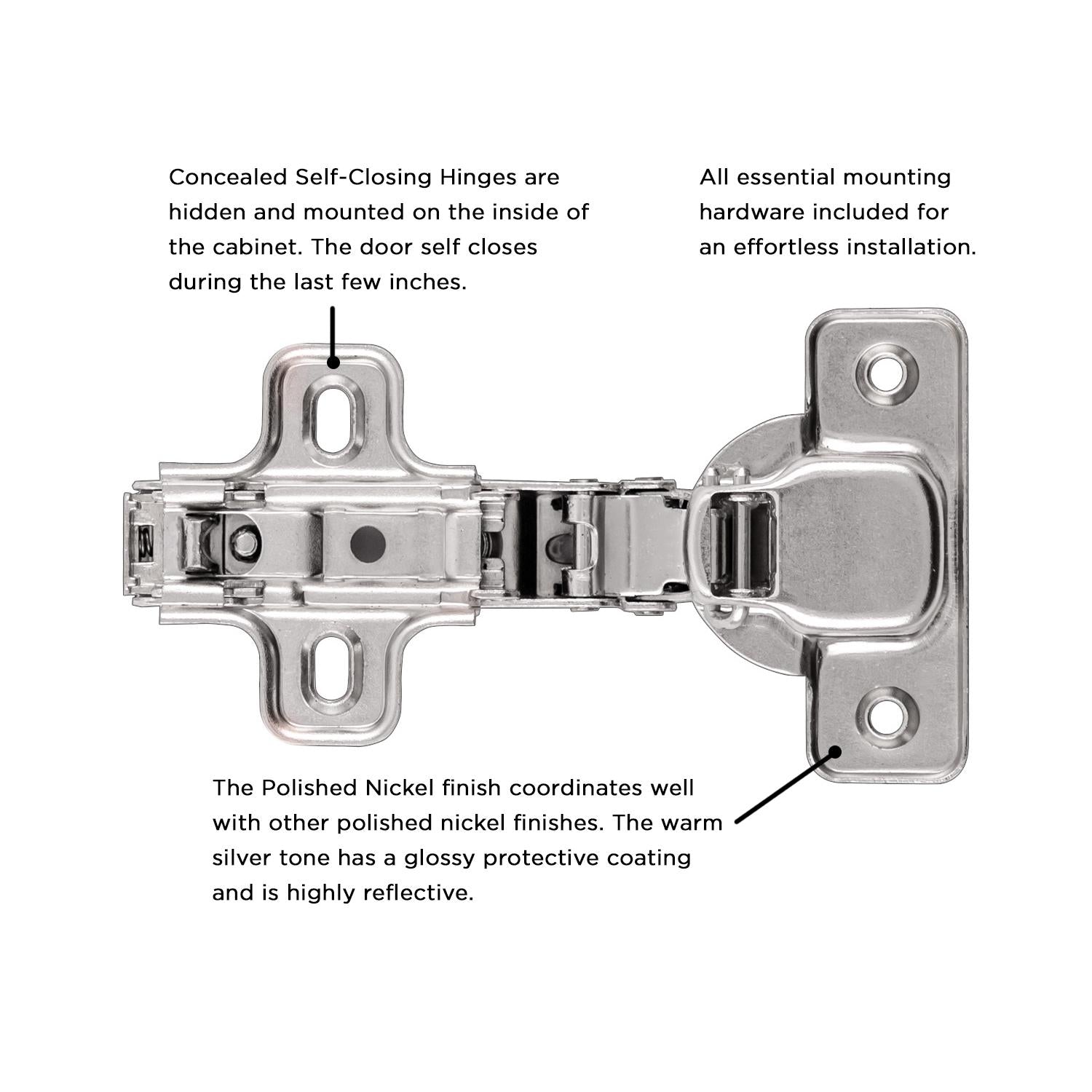 Hickory P5111, Concealed Hinges