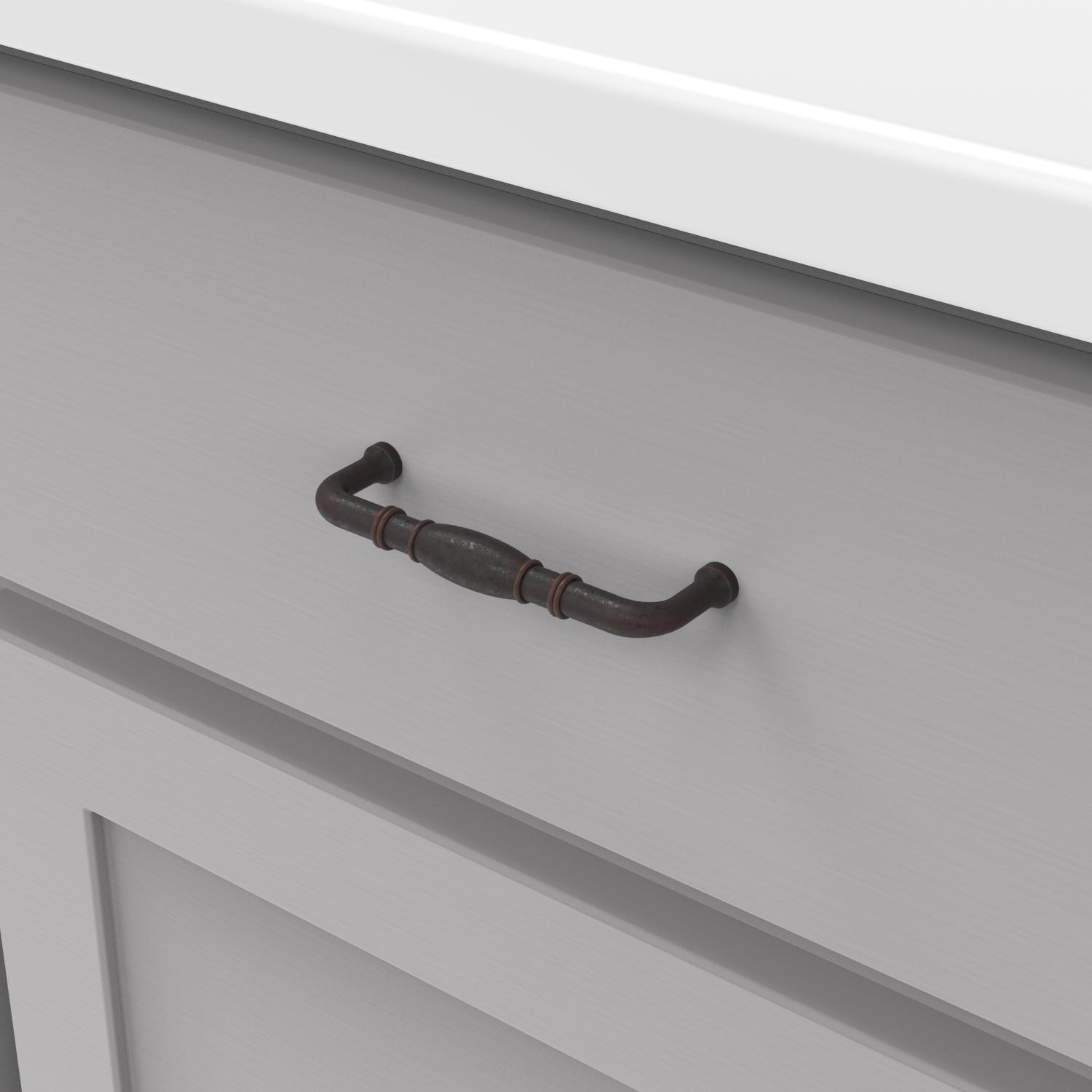 Hickory P3051, 3-3/4 Inch (96mm) Williamsburg Pull