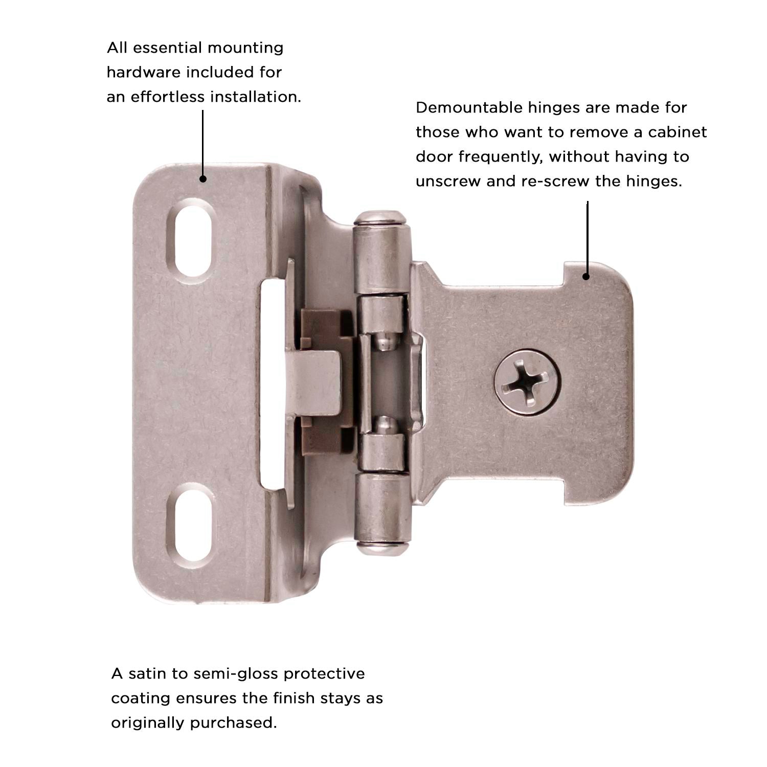 Hickory P5313, Single Demountable Hinge