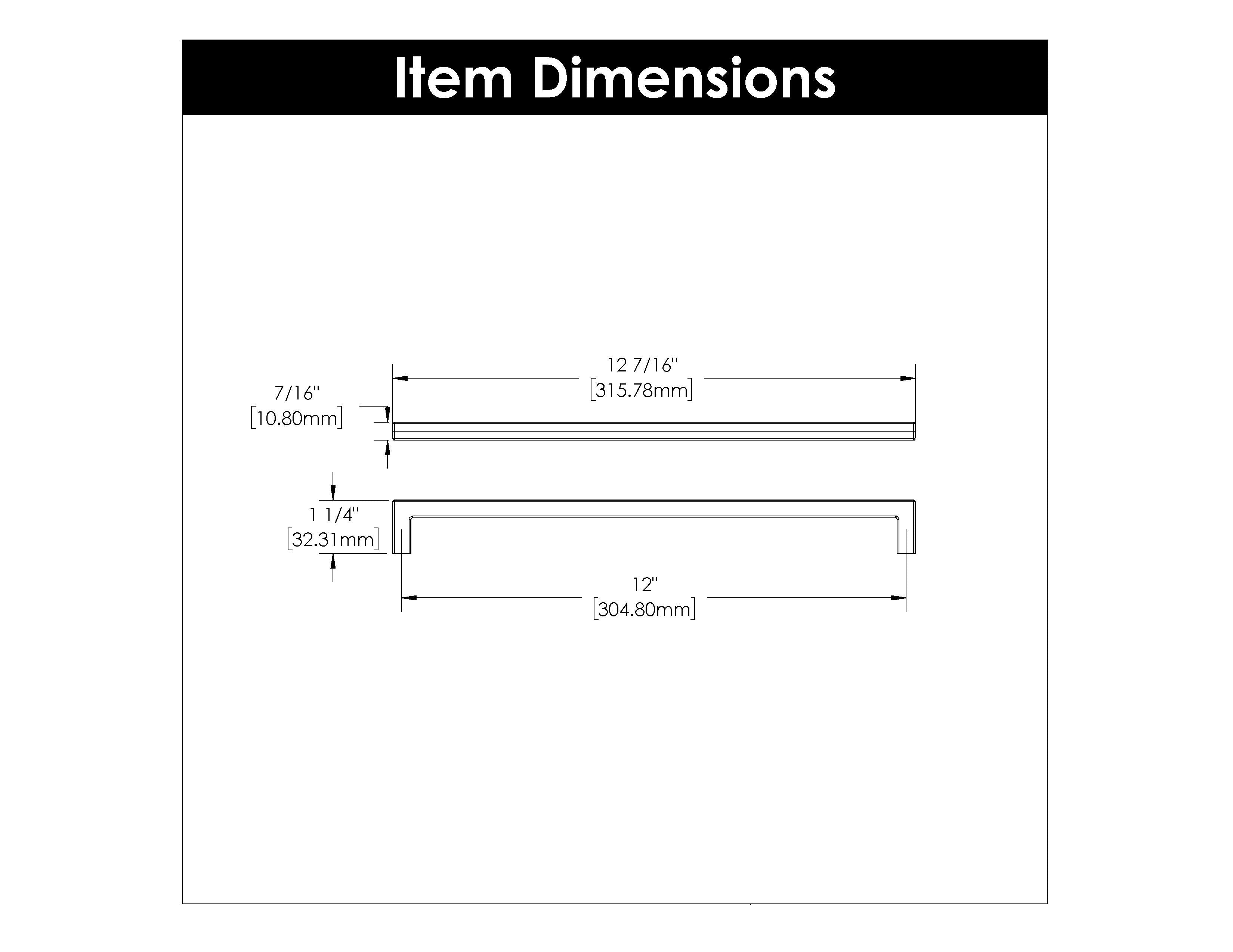 12 Inch Center to Center Skylight Pull