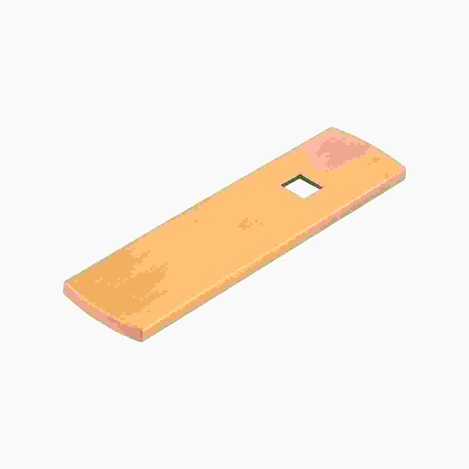 3-1/2 Inch x 7/8 Inch Bijou Astoria Backplate