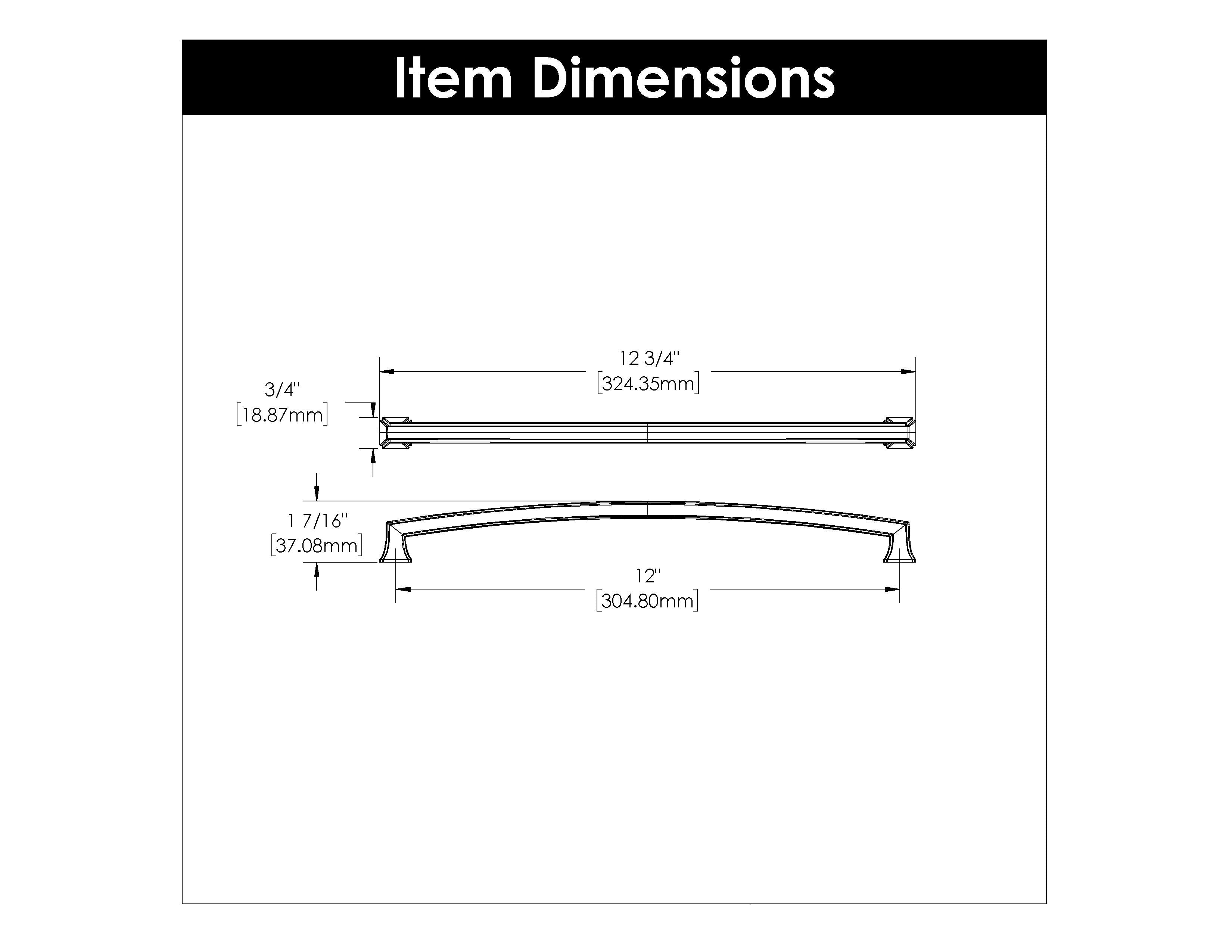 Hickory P3238, 12 InchBridges Pull