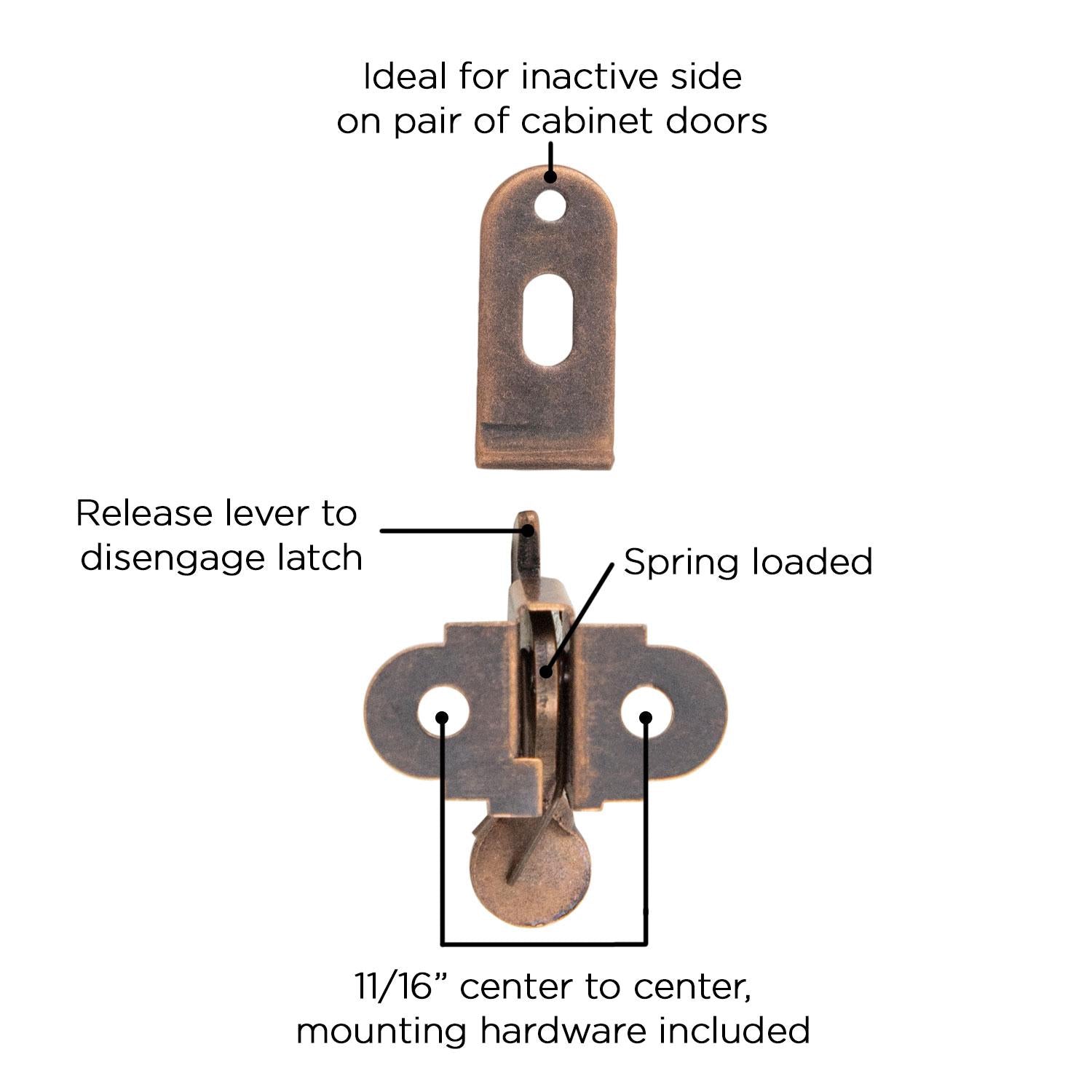 Hickory P654, 11/16 Inch Center to Center Catches