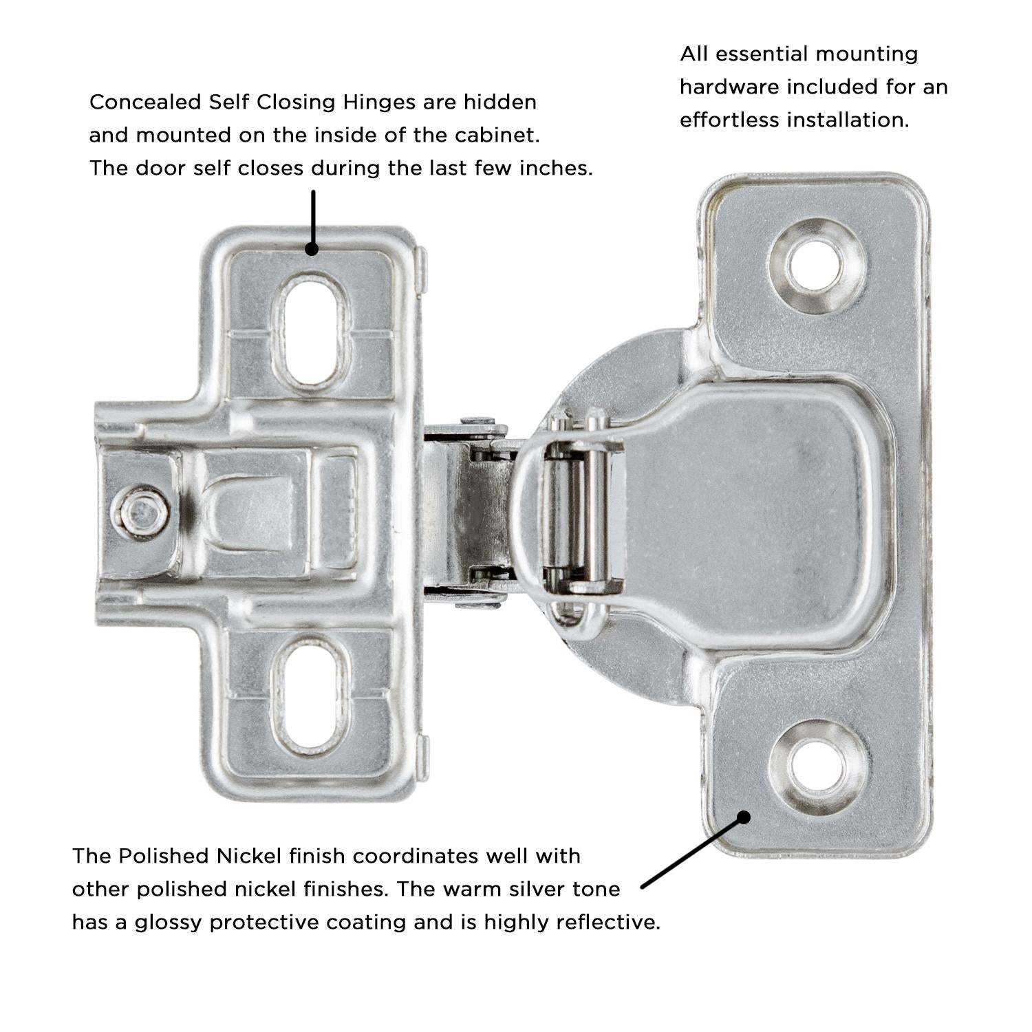 Hickory P5124, Concealed Hinges