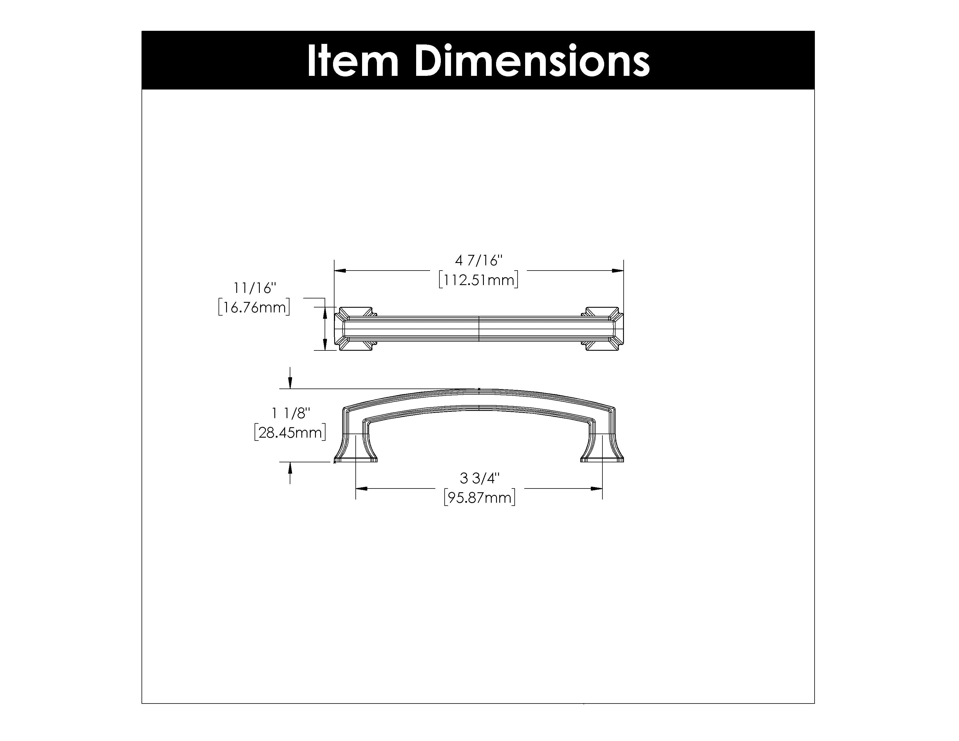 3-3/4 Inch (96mm) Bridges Pull