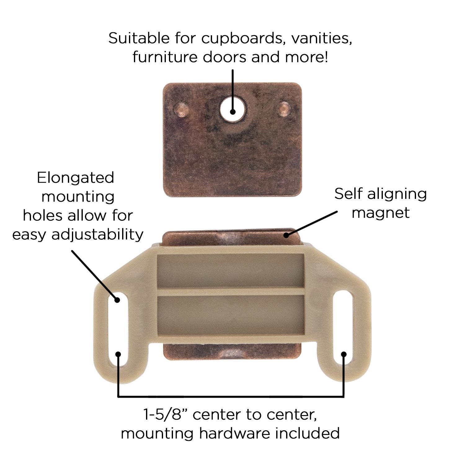 Hickory P110, 1-5/8 Inch Center to Center Catches